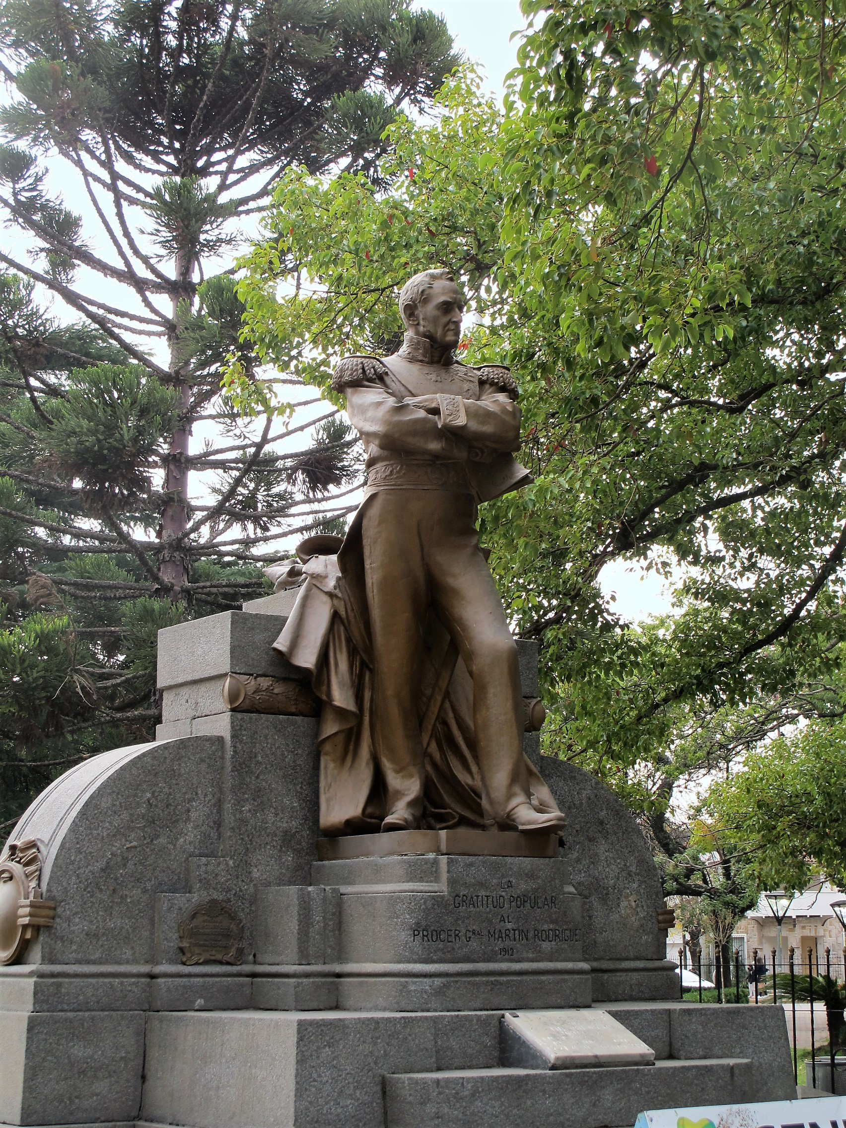 El monumento a Martín Rodríguez, de Luigi Tinchero
