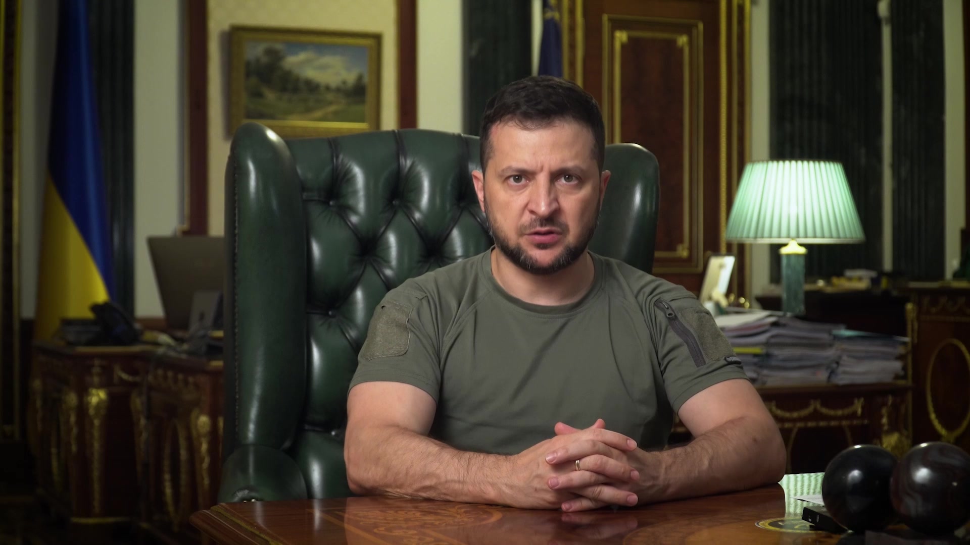A "catastrophe" at the Zaporizhia nuclear plant, under Russian control, would threaten all of Europe, Ukrainian President Volodimir Zelensky warned on Monday.