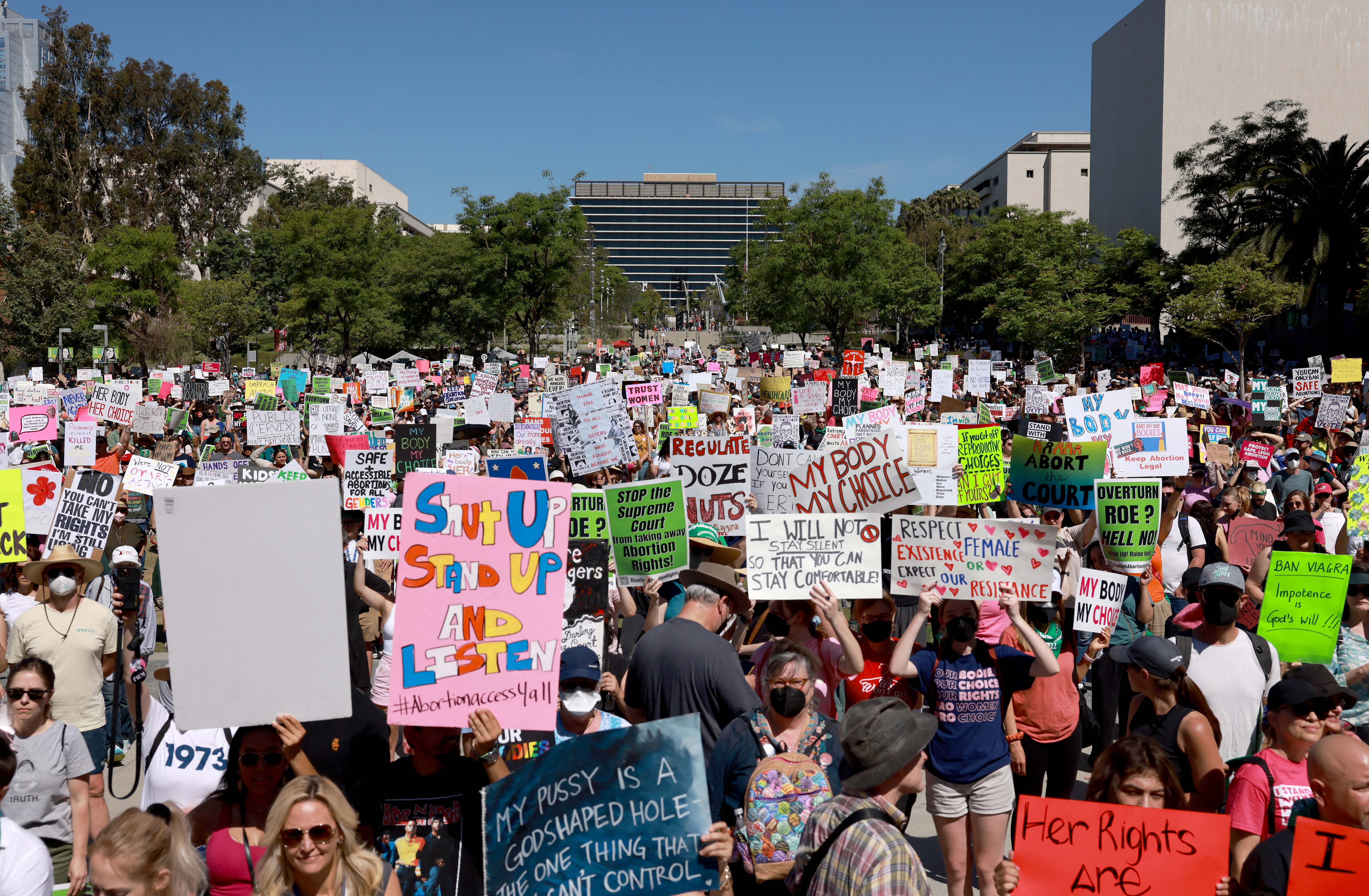 Manifestación en Los Angeles, California (REUTERS/Aude Guerrucci)