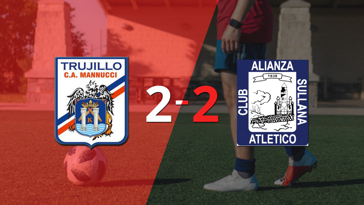 Carlos A. Mannucci y Alianza Atlético igualaron por 2 en un vibrante partido