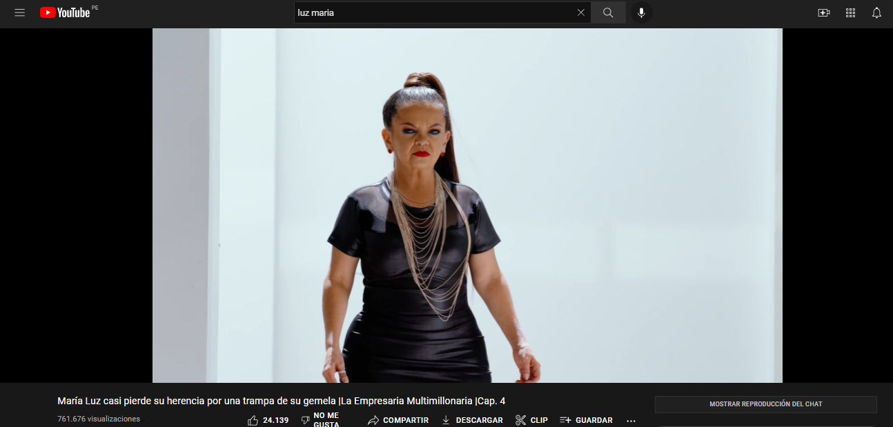 Luz María / YouTube.