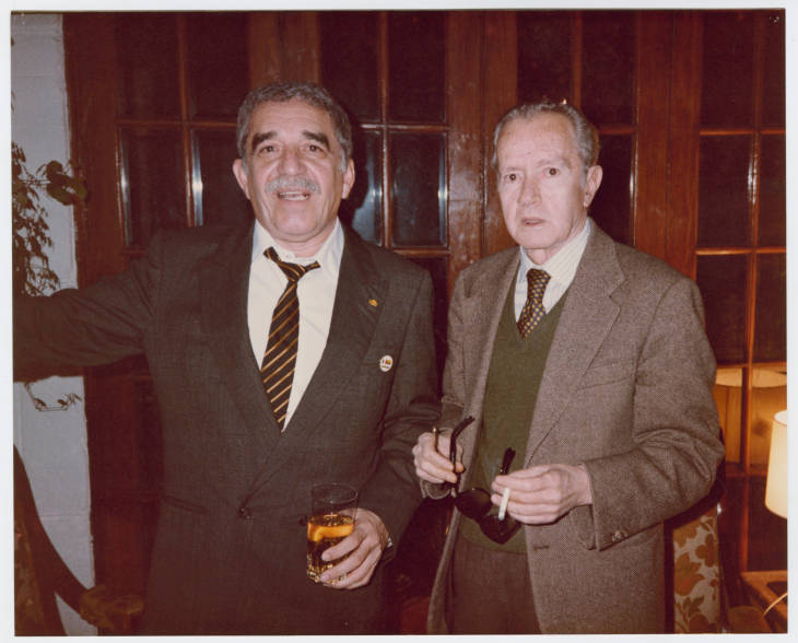 Gabriel García Márquez con el escritor mexicano Juan Rulfo (Foto: Harry Ransom Center)