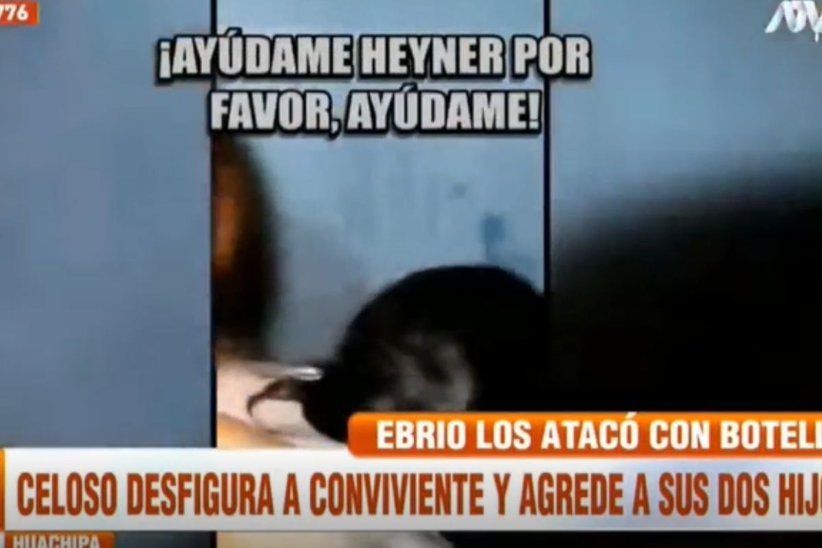 Hubo un intento de feminicidio en Huachipa. Captura: ATV