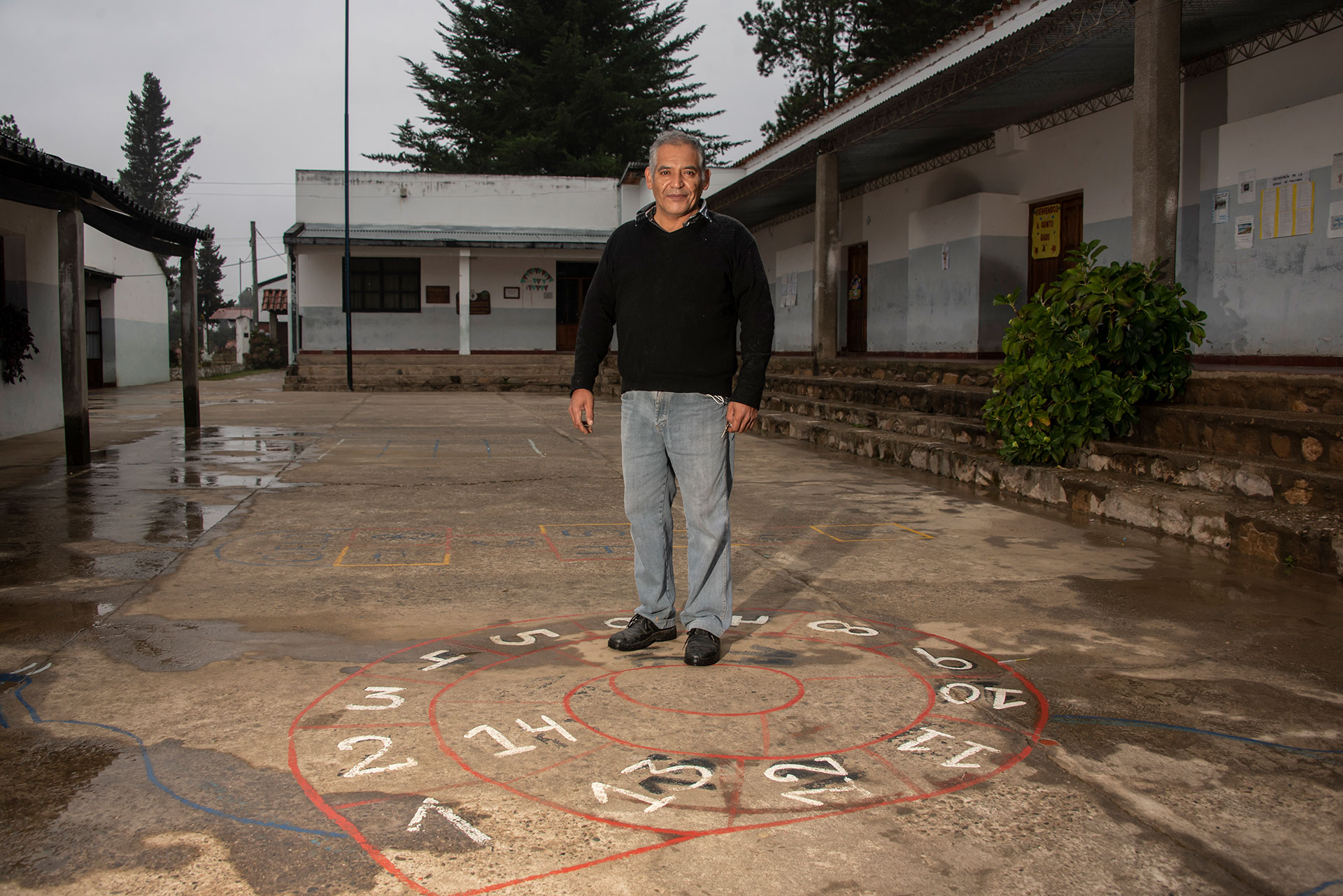 Jorge López, coordinador del censo en Los Toldos y director de la escuela primaria del pueblo (Gentileza Juan Mateo Aberastain - Parques Nacionales)