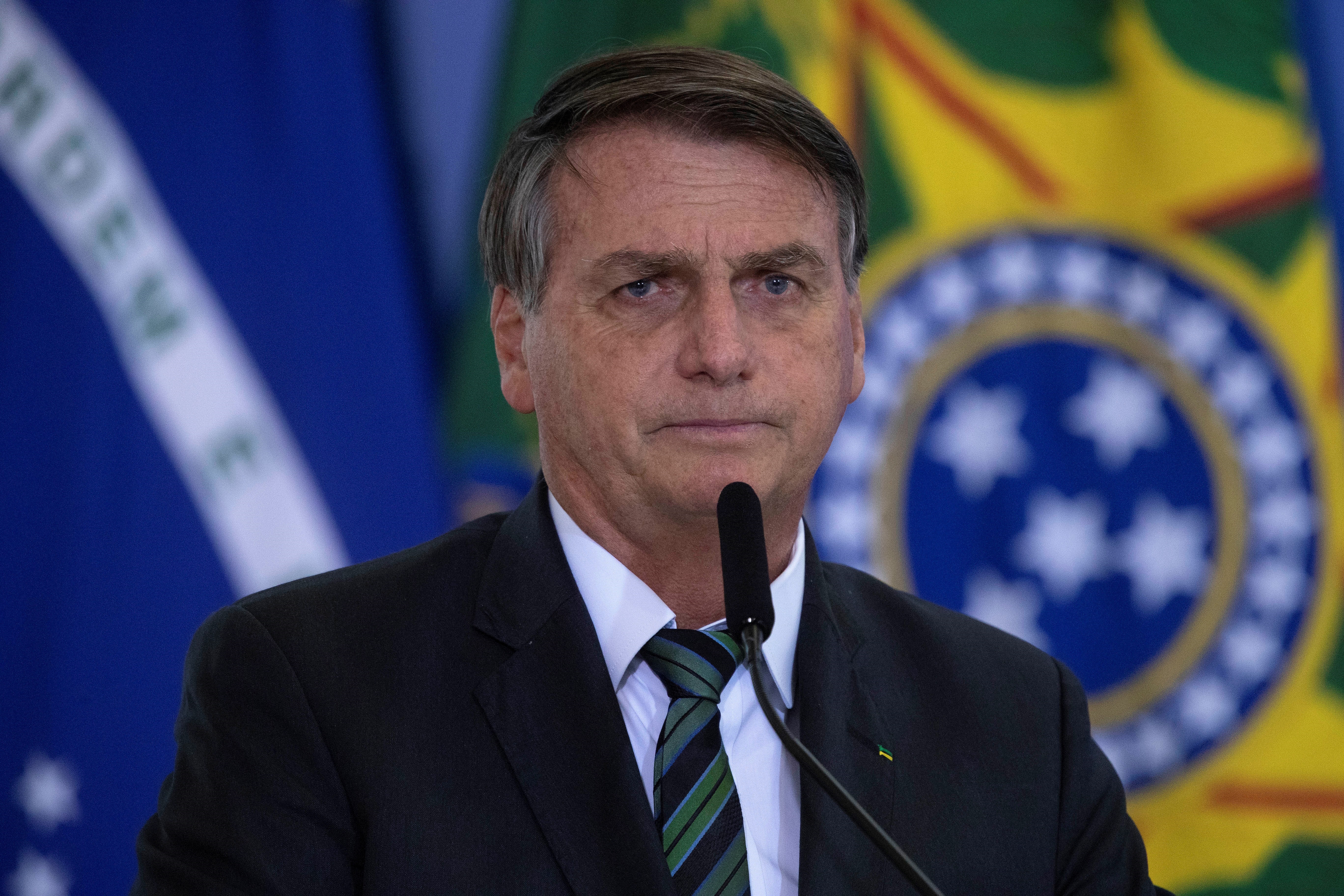 En la imagen, el presidente de Brasil, Jair Bolsonaro (EFE/Joédson Alves/Archivo)

