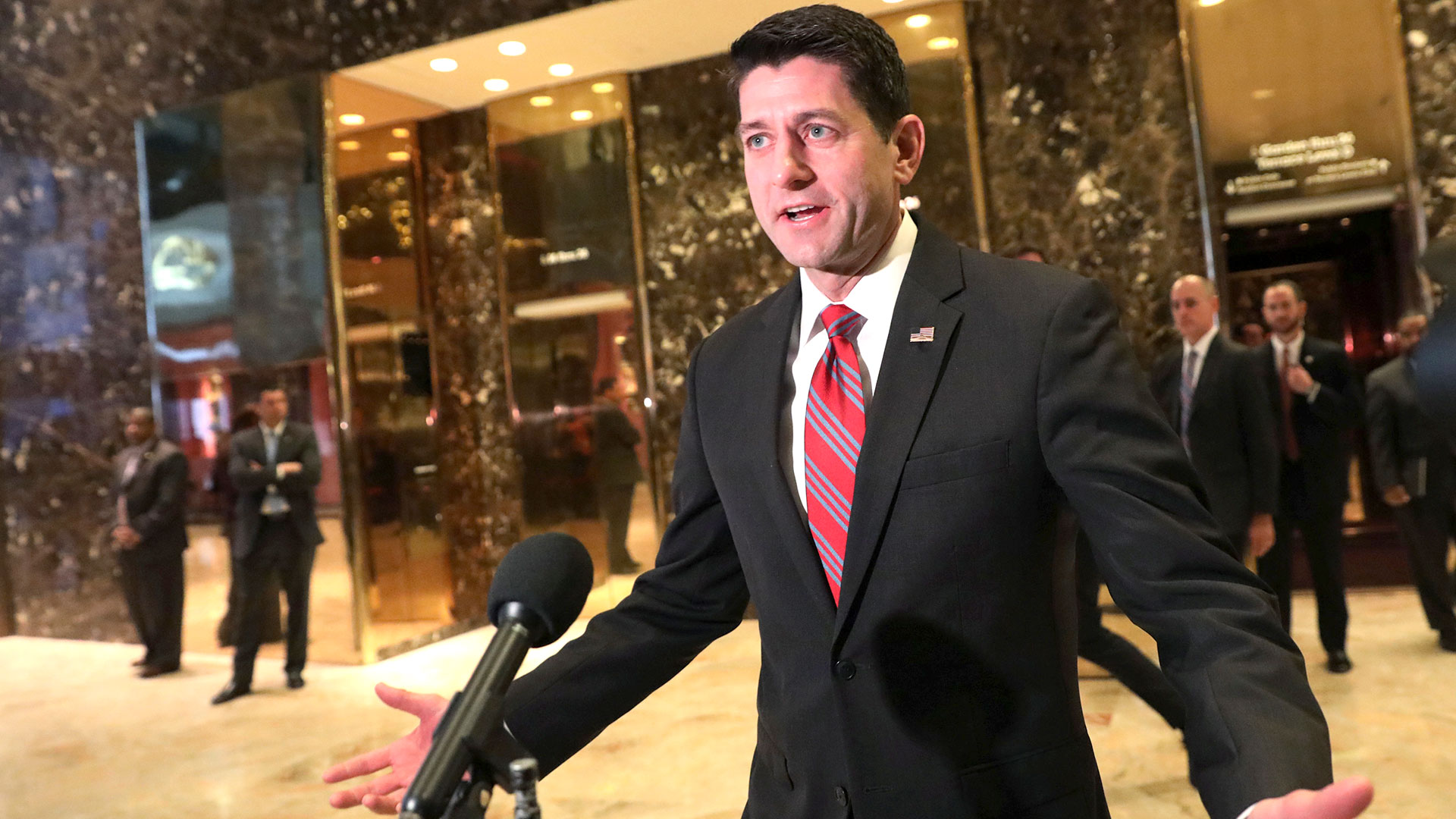 El ex presidente de la Cámara de Representantes, Paul Ryan, quien tuvo diferencias con Trump durante sus primeros dos años en el cargo, calificó a Trump como “un lastre” que dañaría las posibilidades del partido en 2024. (REUTERS)