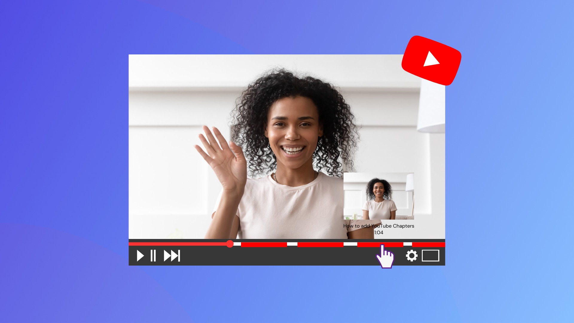 Adding chapters to YouTube podcasts allows audiences to explore video content more quickly and conveniently based on their interests.  (clipchamp)