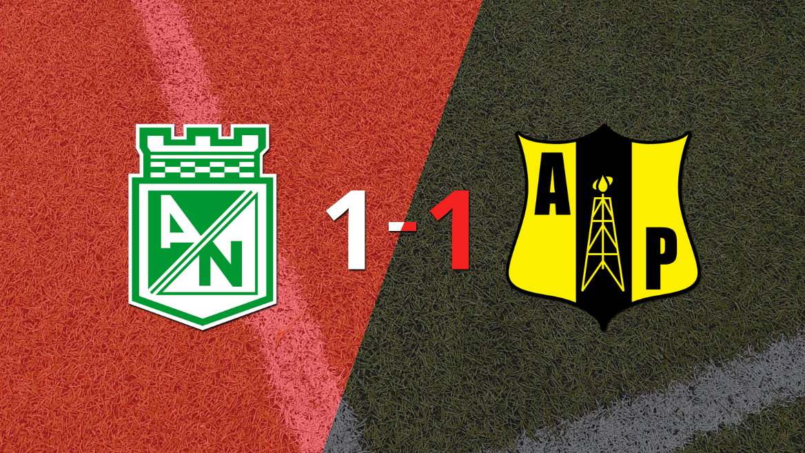 Alianza Petrolera logró sacar el empate a 1 gol en casa de At. Nacional