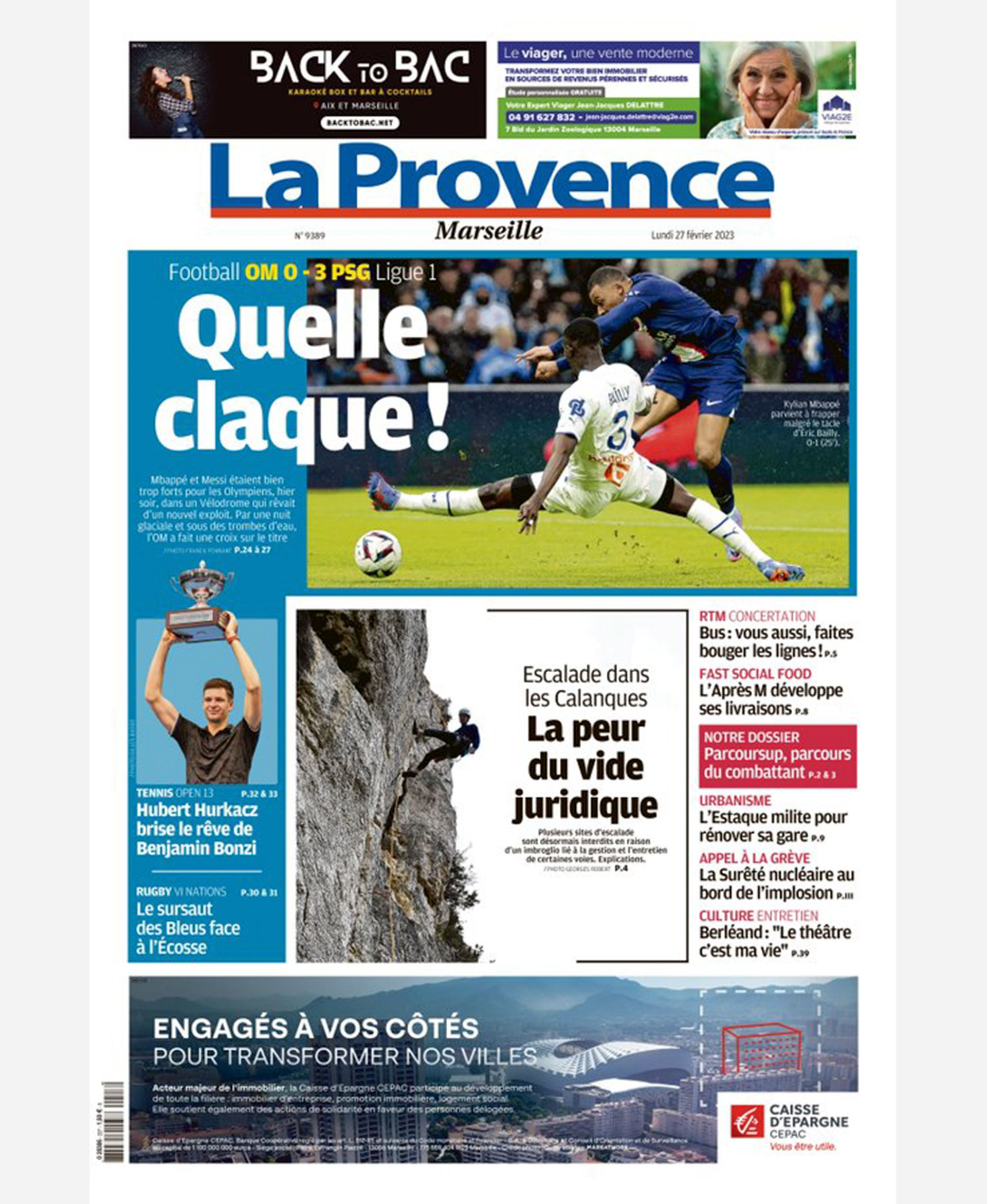 "¡Menuda bofetada!", catalogó Le Provence para la goleada
