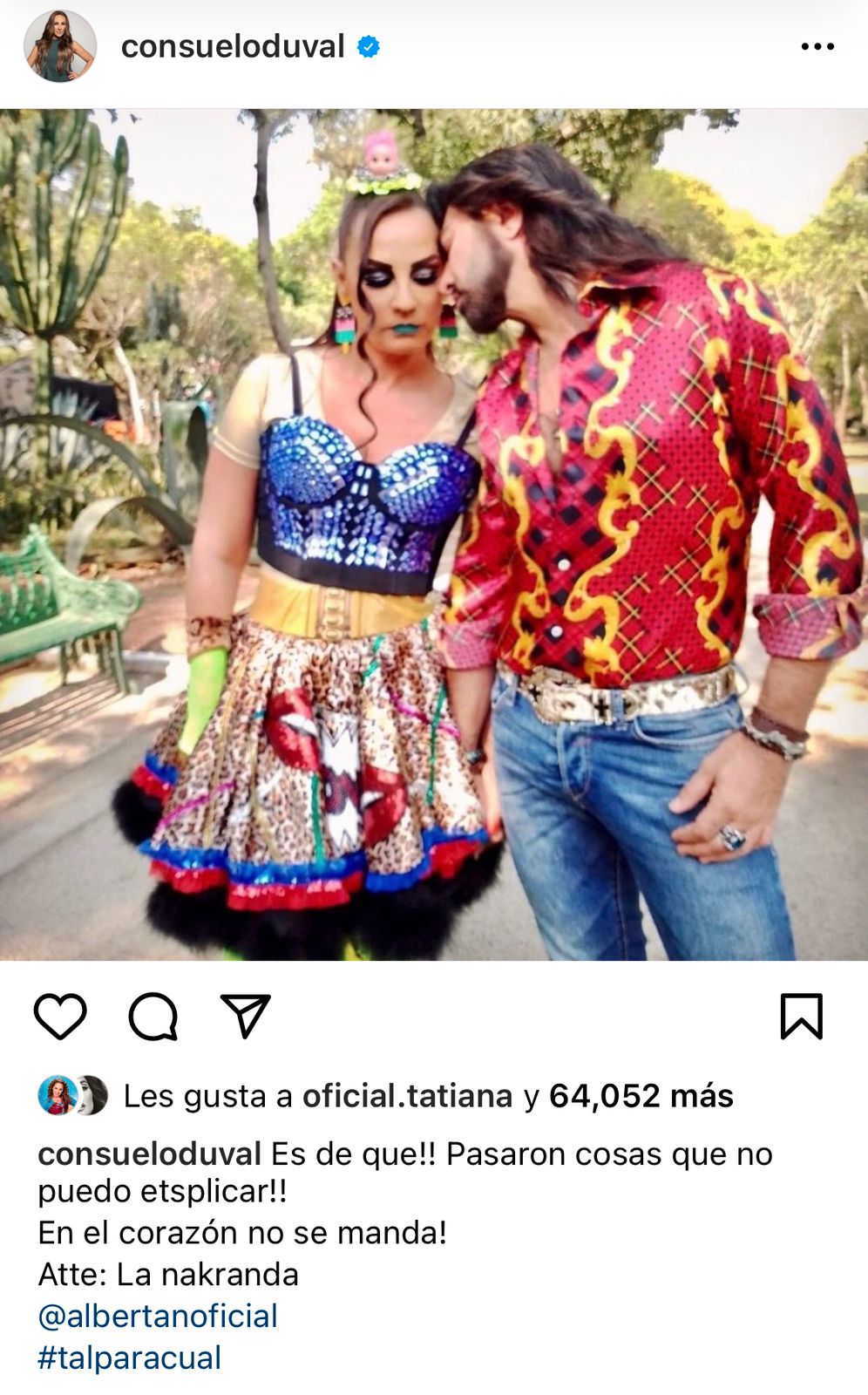 La publicación fue retomada por "El Albertano"
(Foto: Instagram)