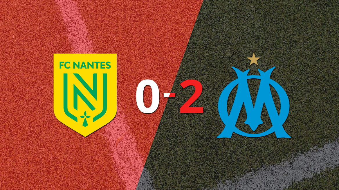 Sólido triunfo de Olympique de Marsella en casa de Nantes por 2 a 0