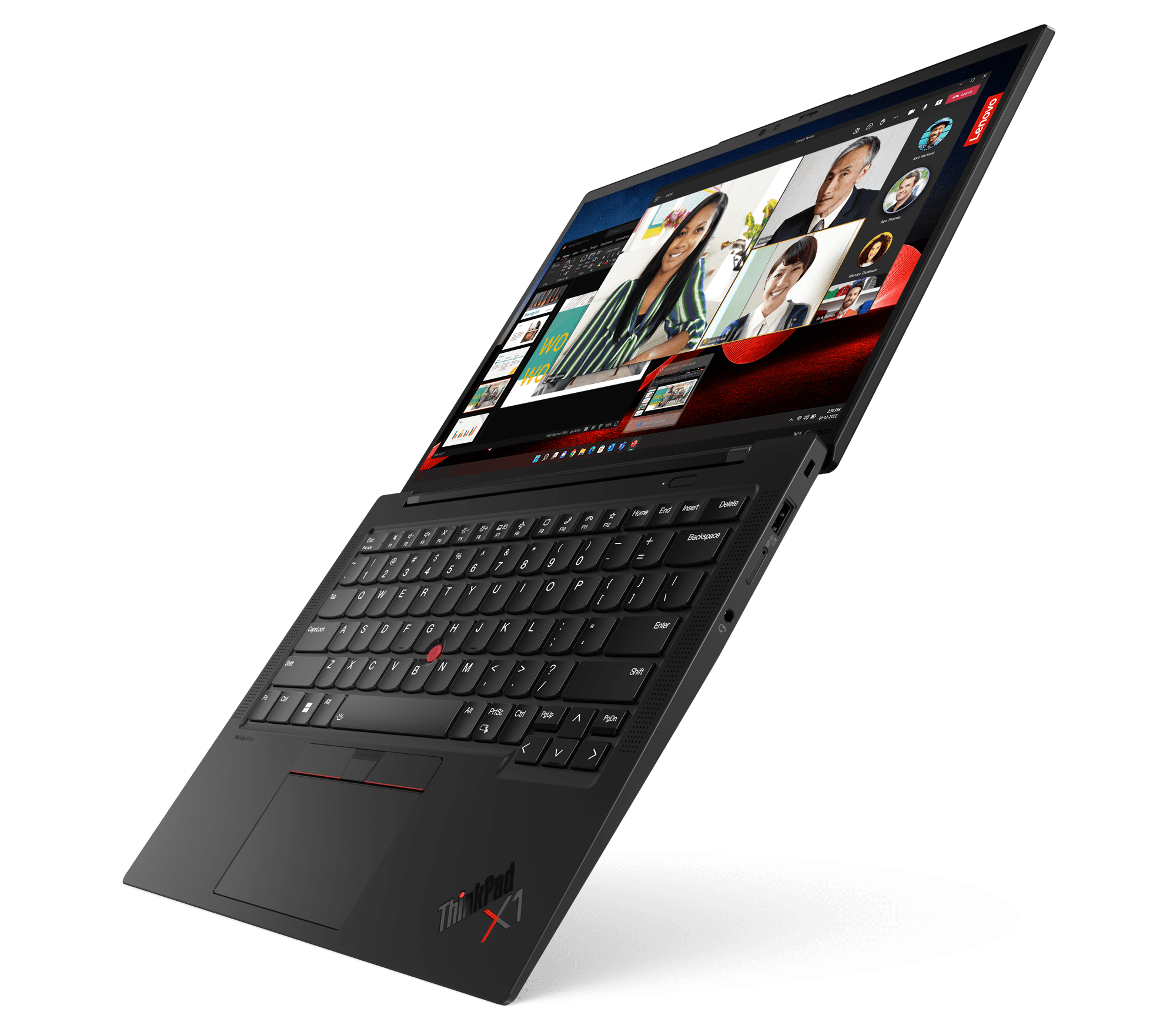 Las nuevas laptops de Lenovo ThinkPad X1 Carbon serán presentadas en la feria de tecnología CES 2023. (Lenovo)