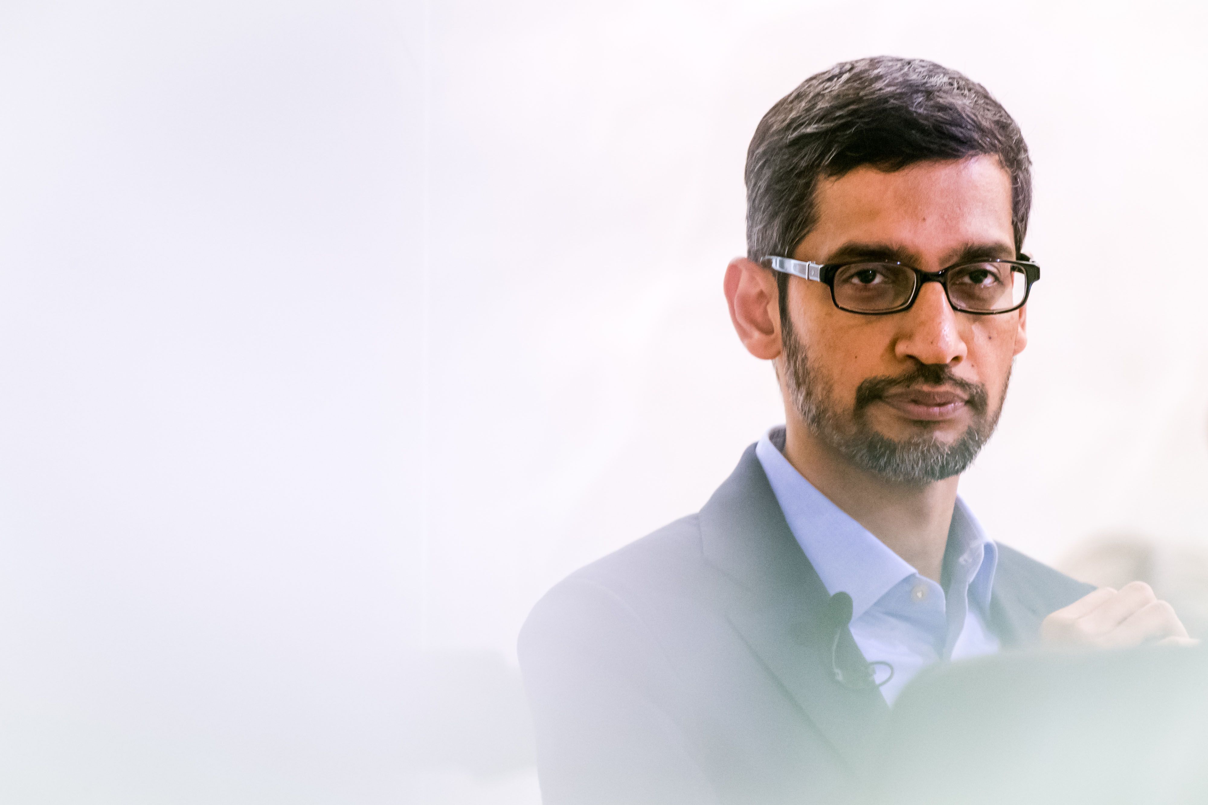Sundar Pichai, CEO de Google (Geert Vanden Wijngaert/Bloomberg)