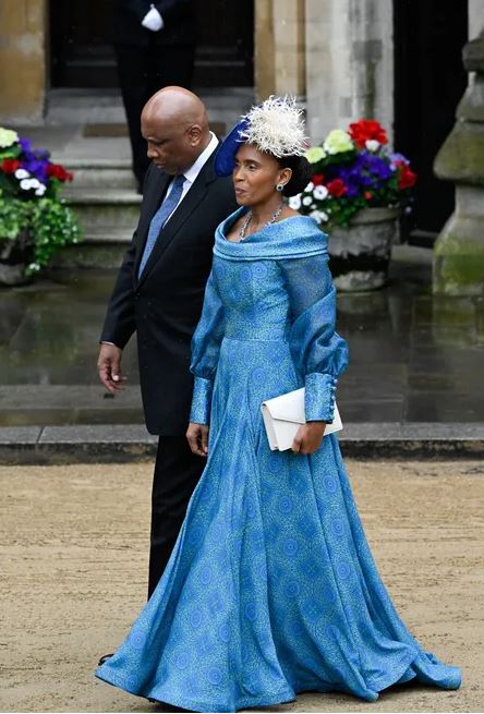 Letsie III, rey de Lesotho, y la reina Masenate Mohato Seeiso vistieron sus trajes típicos de gala (Getty)