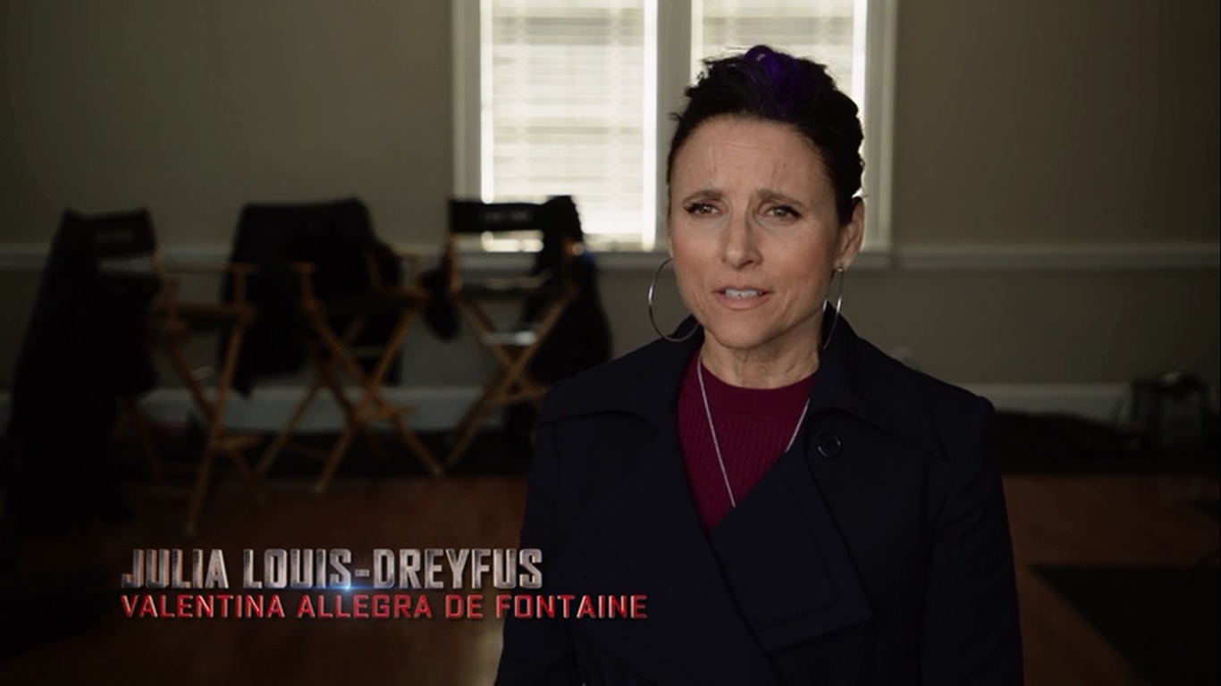 la condesa Valentina Allegra de Fontaine interpretada por Julia Louis-Dreyfus en dos series de Disney+