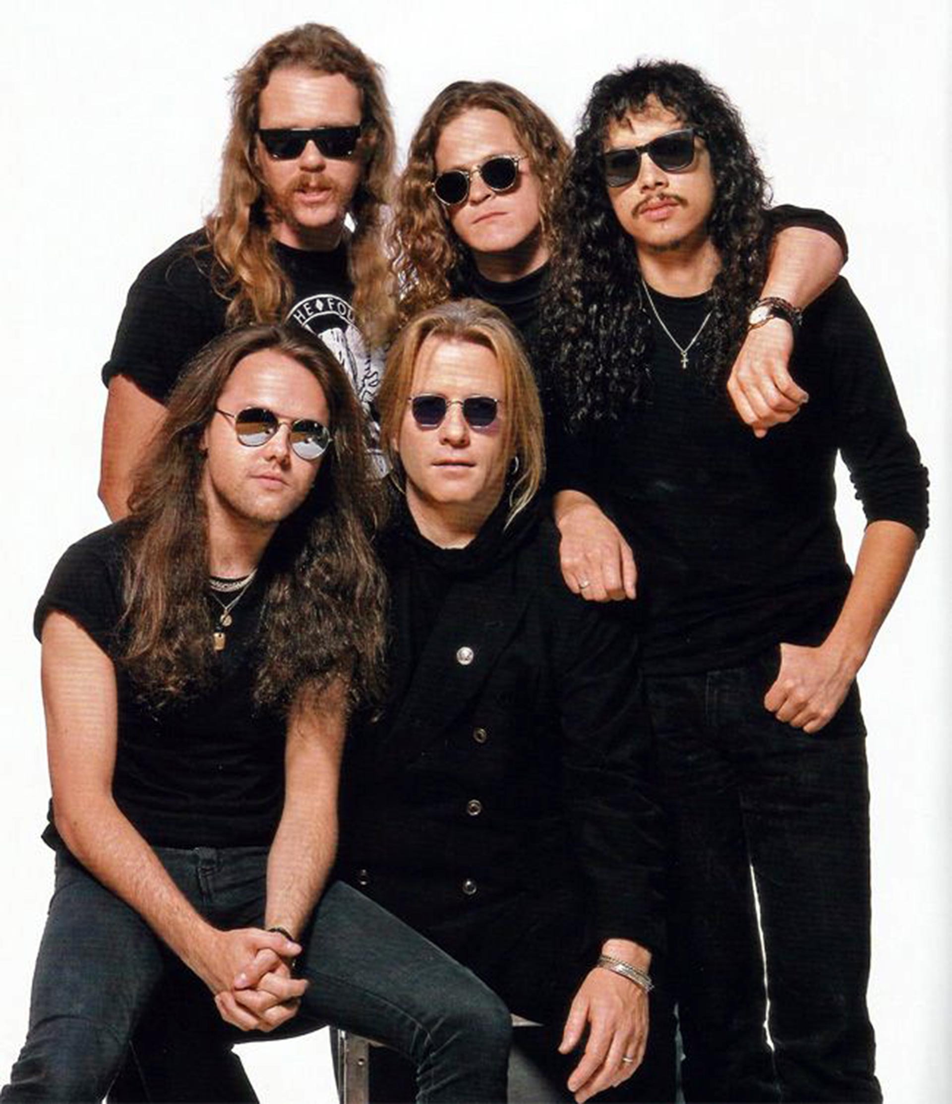 Metallica лучшие песни. Группа Metallica 1991. Metallica и Боб рок. Состав группы металика. Состав группы металлика 1991.