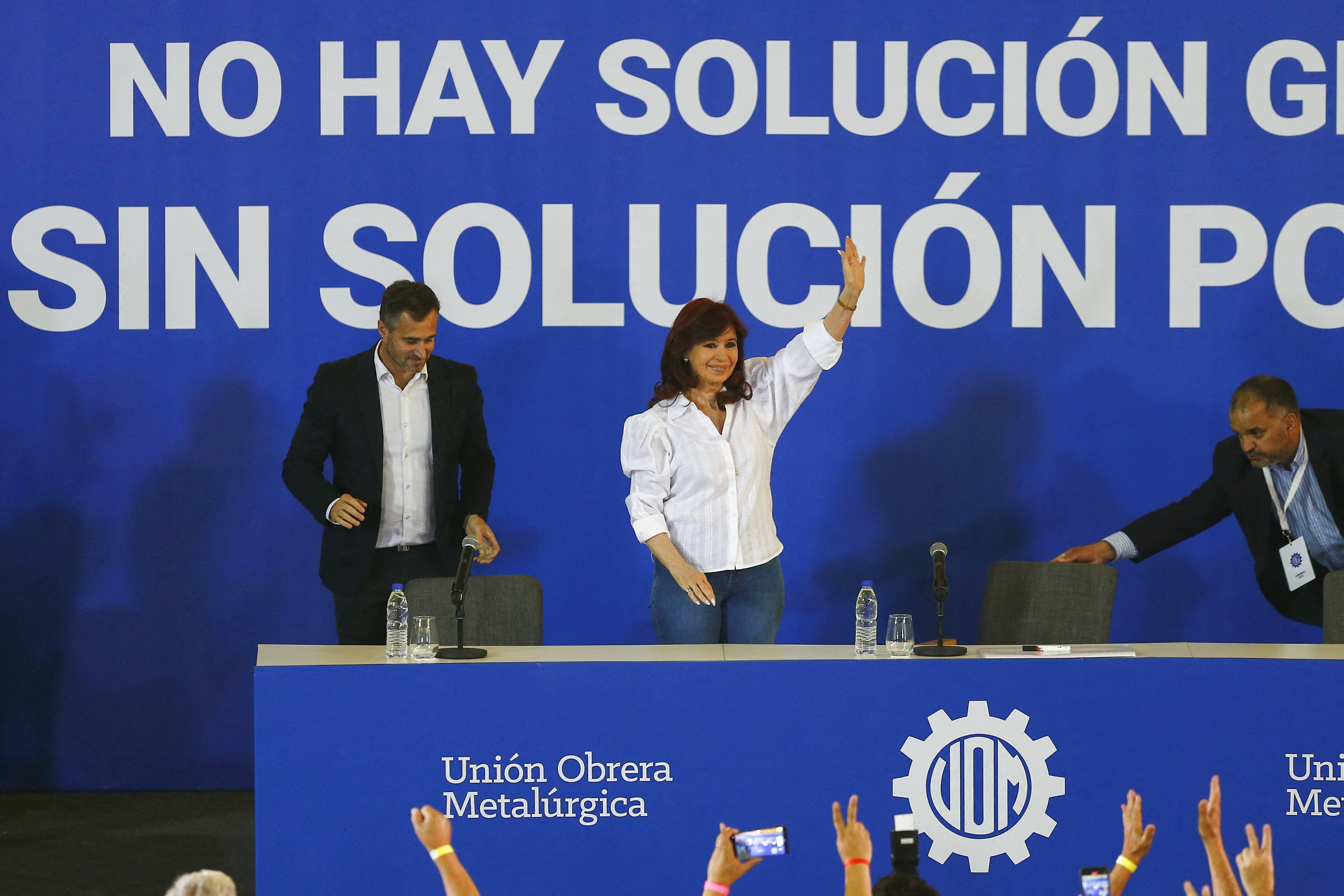 Cristina Kirchner en un acto de la UOM en Pilar (REUTERS/Matias Baglietto)