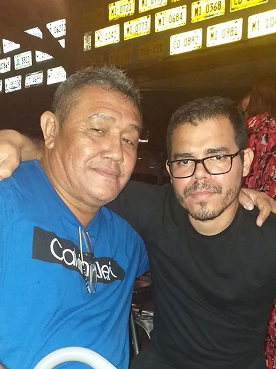El Chino Enoc junto a Juan Carlos Ortega Murillo, hijo de Daniel Ortega y Rosario Murillo. (Foto cortesía)