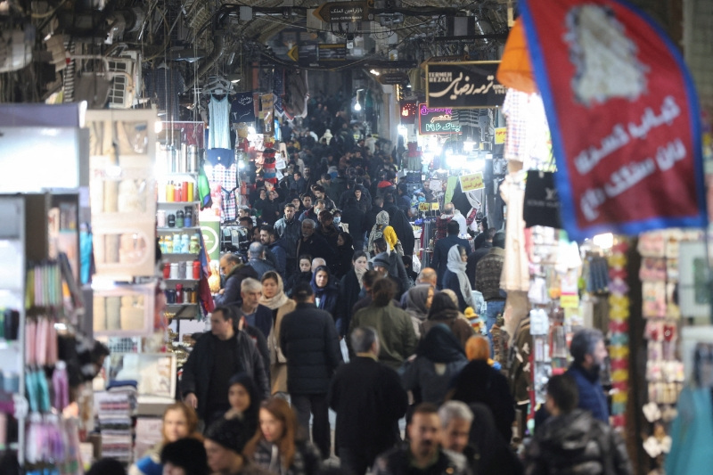 La guerra paraliza el Gran Bazar de Teher&aacute;n en v&iacute;speras del A&ntilde;o Nuevo persa