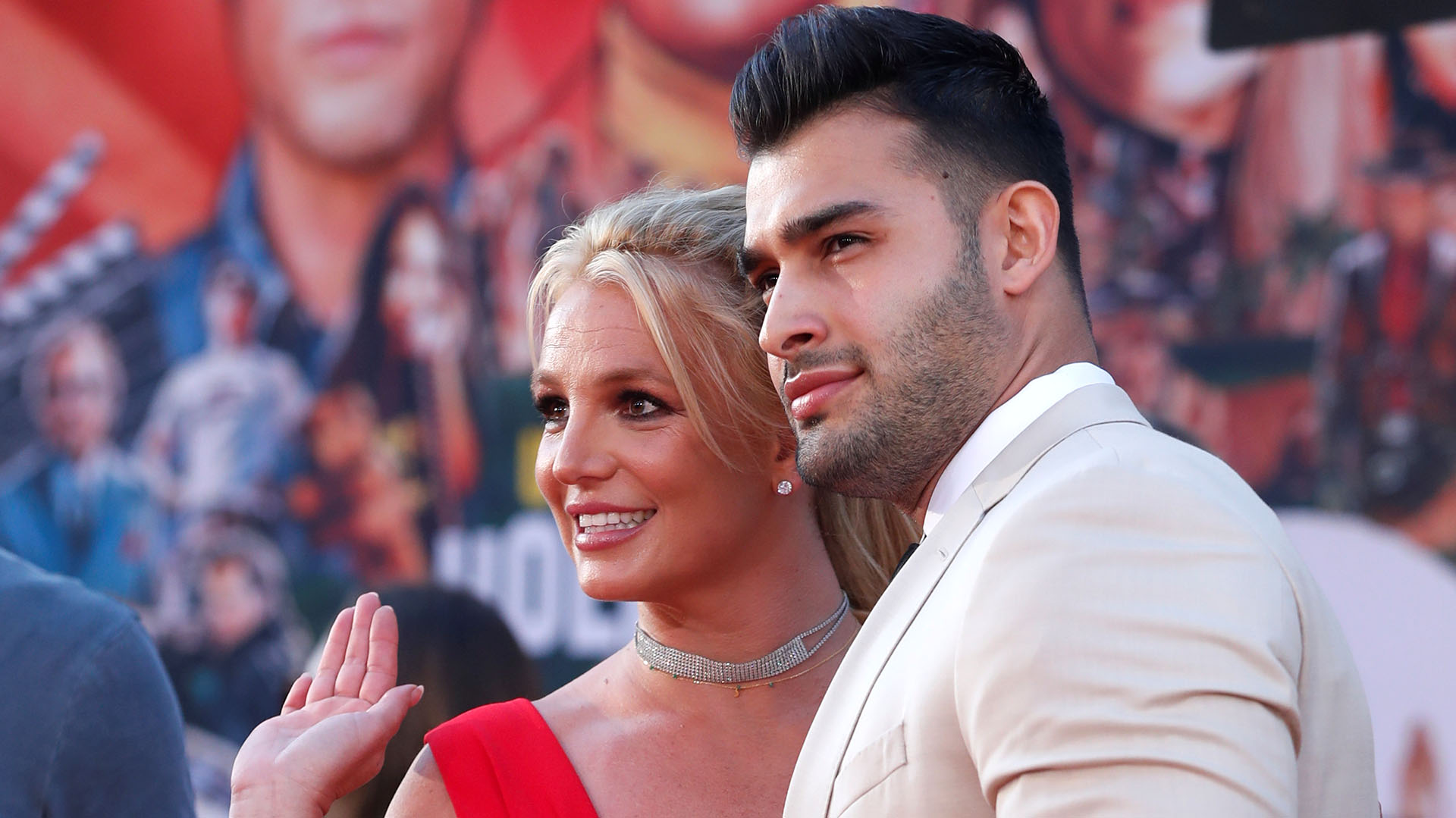 Britney Spears y su novio Sam Asghari  (REUTERS)