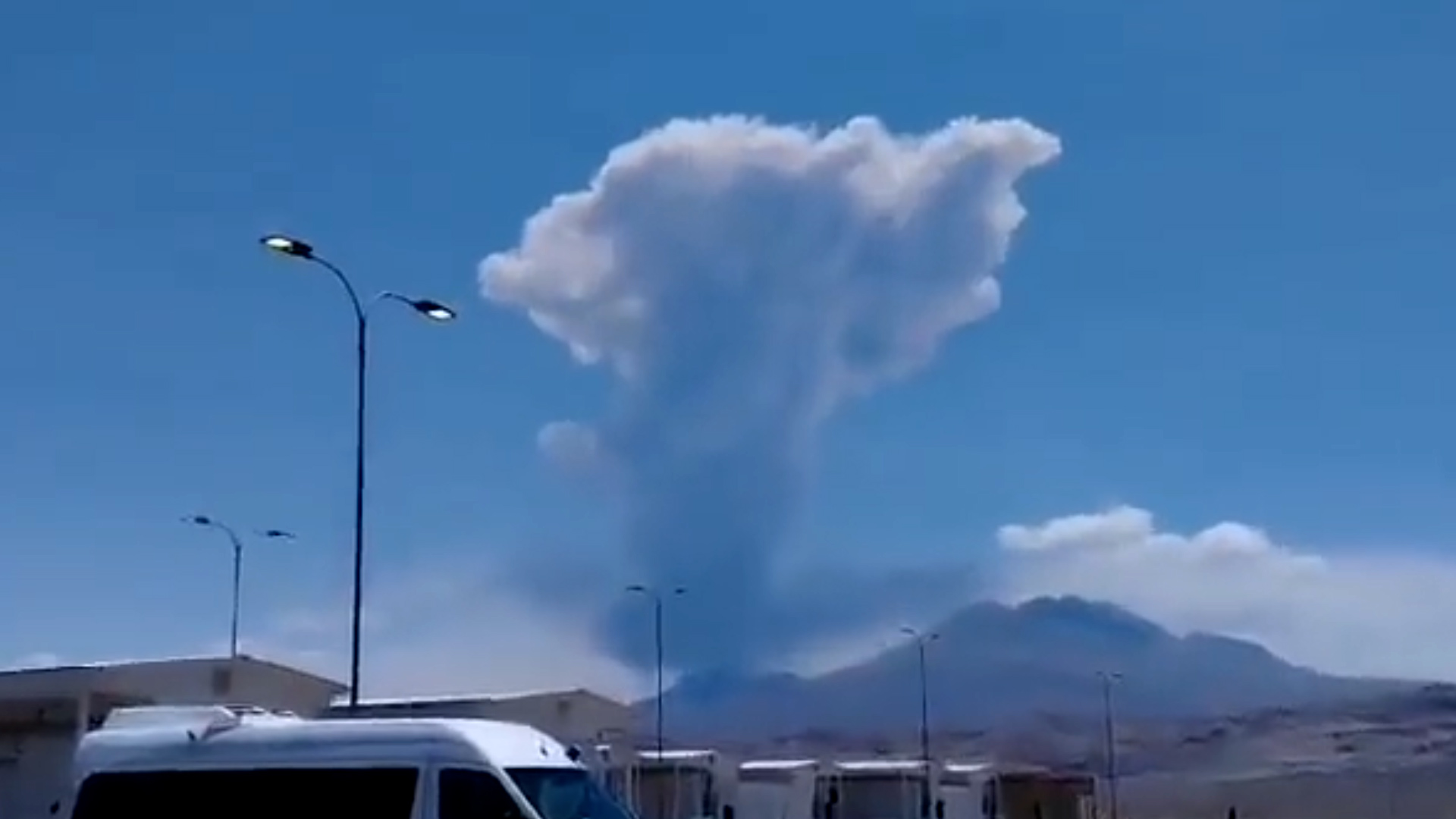 Imágen registrada en San Pedro de Atacama, en las cercanías al volcán