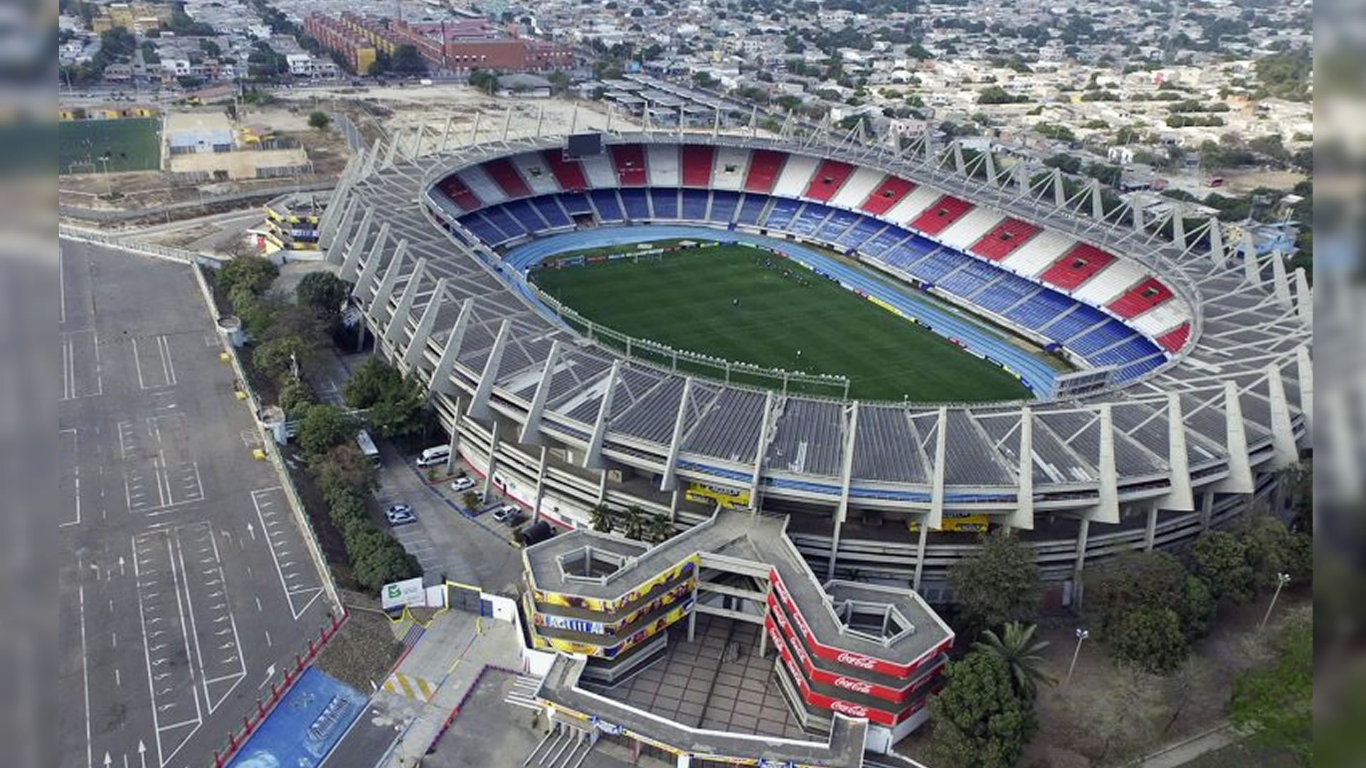Vista áerea del Estadio Metropolitano de Barranquilla. Archivo particular.
