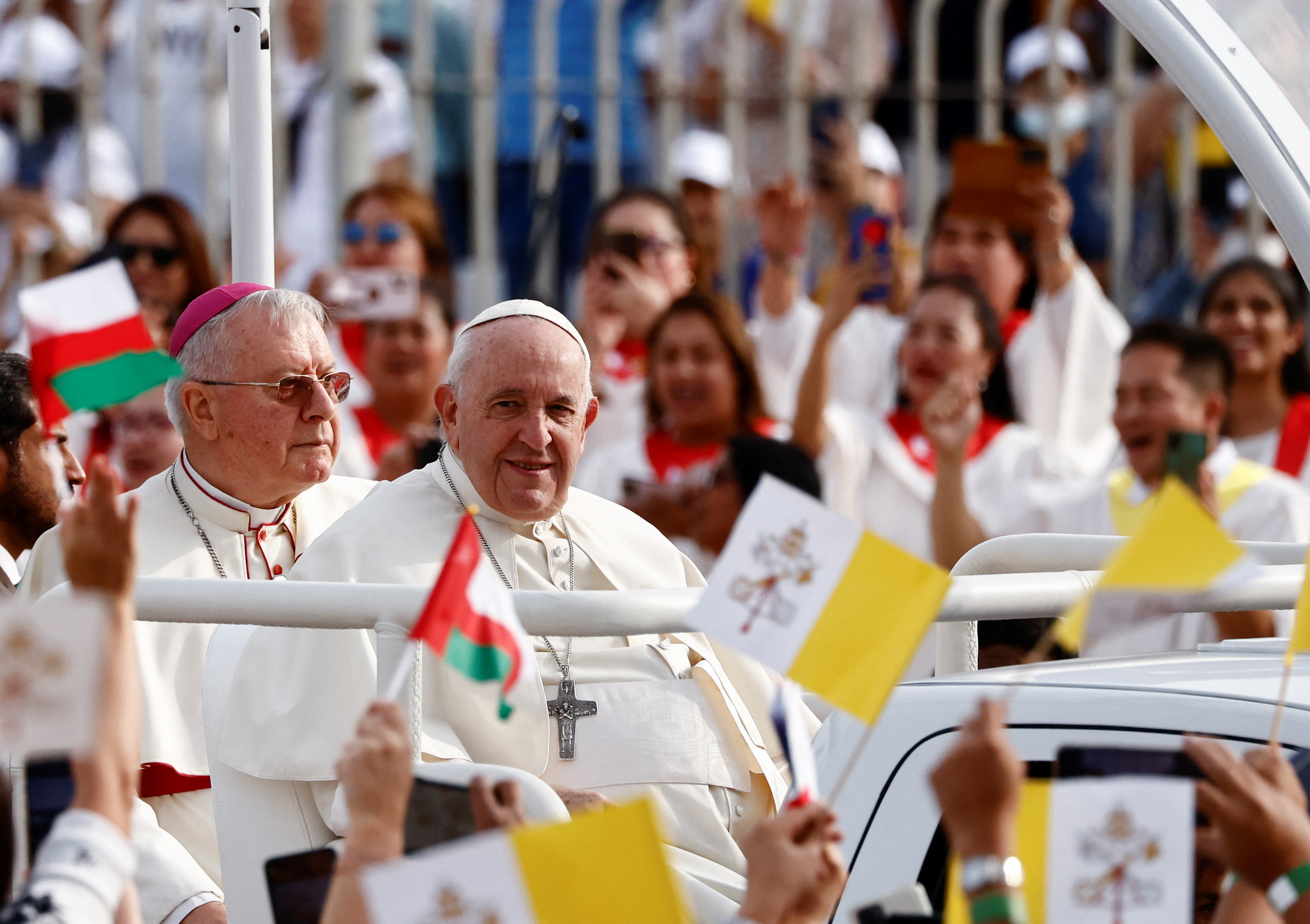 El papa Francisco en Riffa, Bahrein, el 5 de noviembre de 2022. REUTERS/Yara Nardi