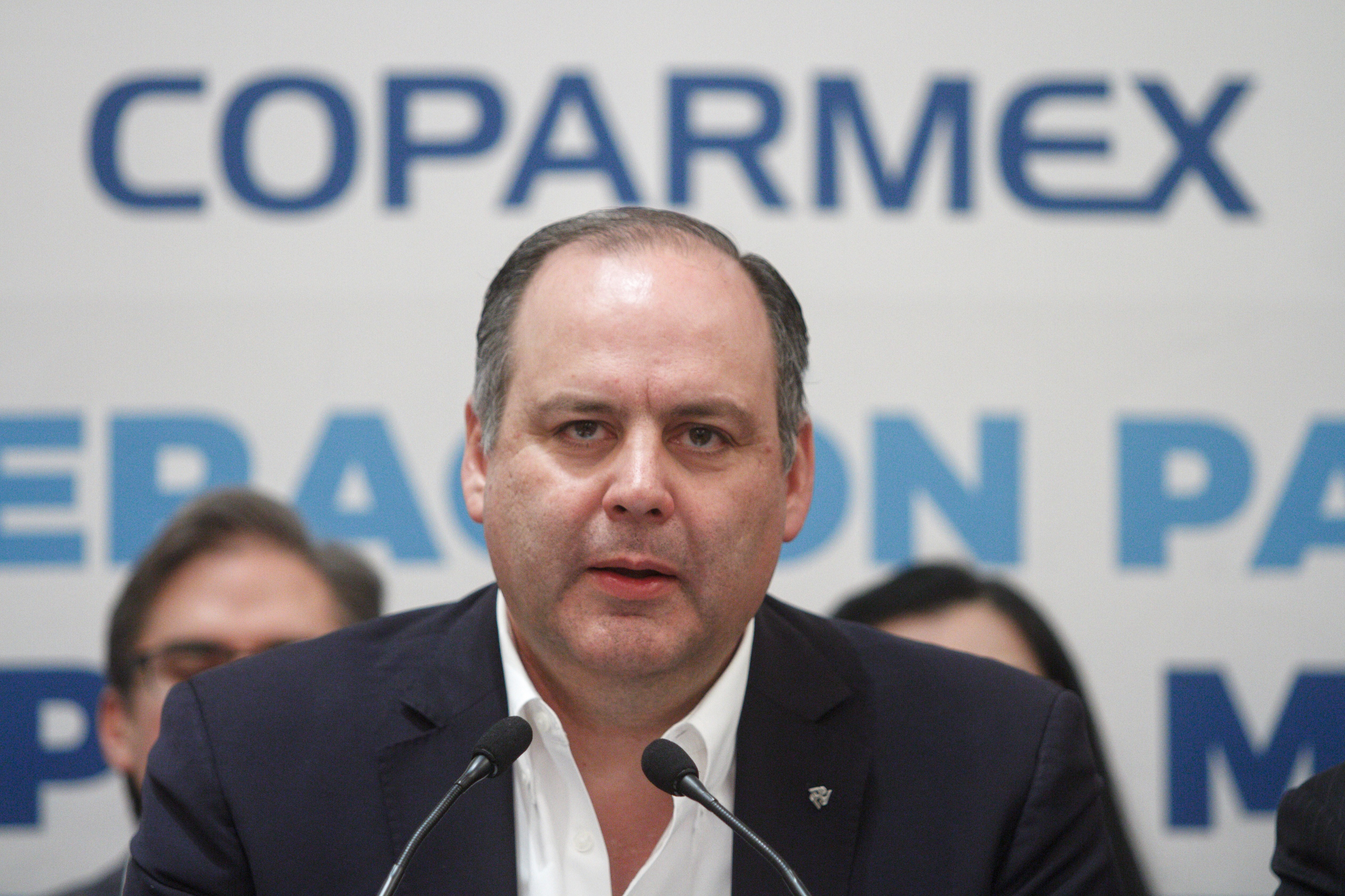 Gustavo de Hoyos, ex presidente de la Confederación Patronal de la República Mexicana (Coparmex), arremetió contra AMLO (Foto: EFE / María de la Luz Ascencio)