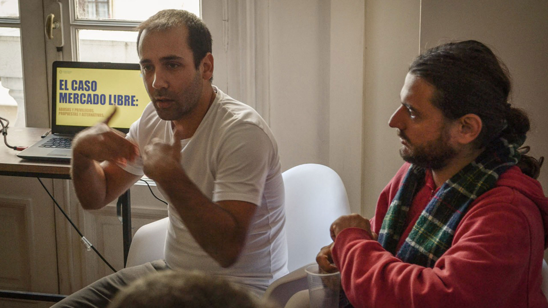 Juan Grabois e Itaí Hagman