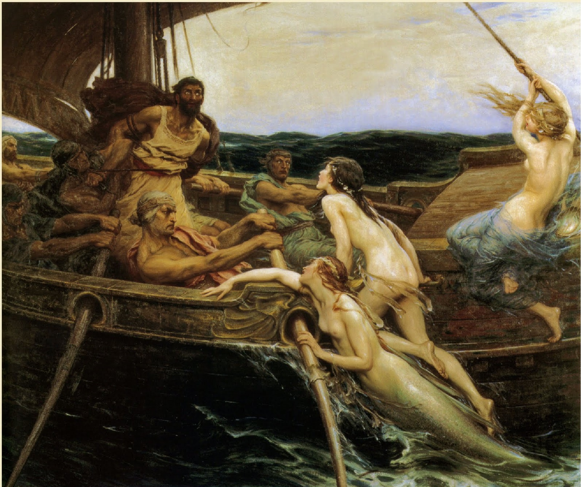 "Ulises y las Sirenas" (1909) de Herbert James Draper.