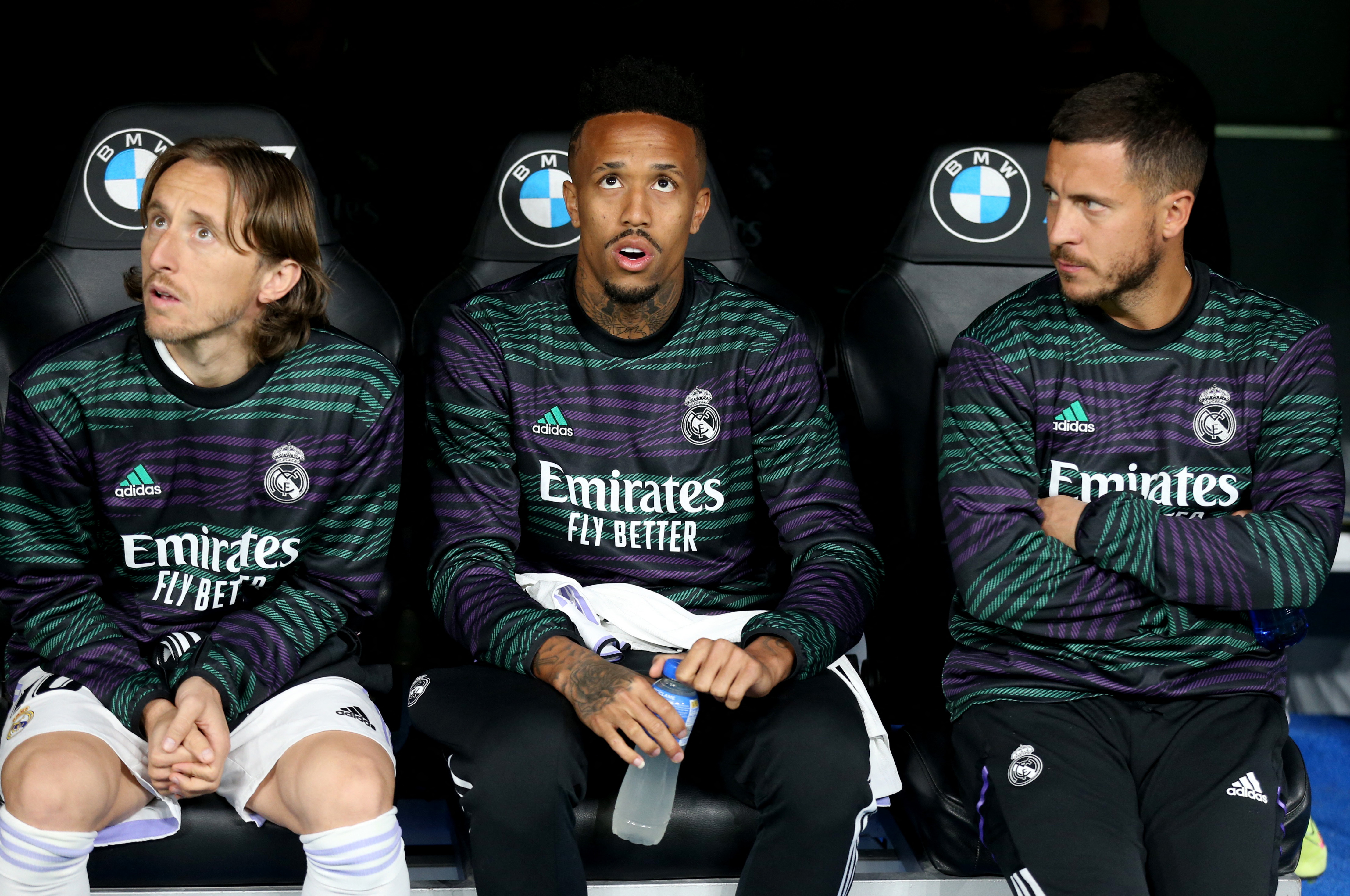 The image that is already customary for Real Madrid: Eden Hazard on the substitute bench (Photo: Reuters)