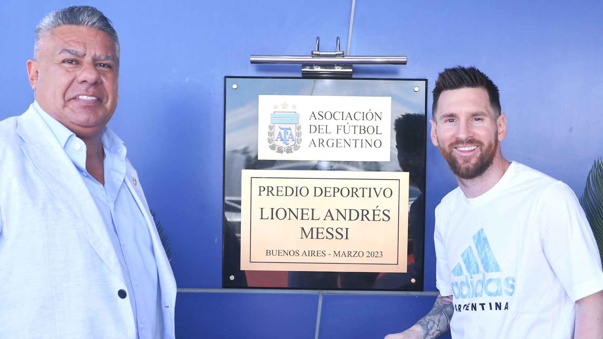 El predio de Ezeiza de AFA dejó de llamarse Julio Grondona y ahora lleva el nombre de Lionel Messi      