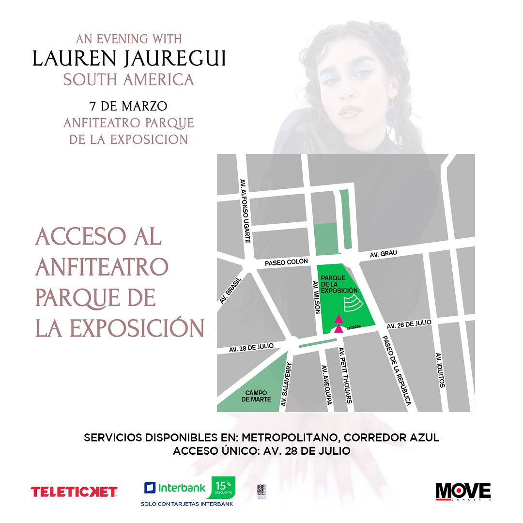 Lauren Jauregui En Lima Recomendaciones Y Rutas De Acceso Para Su Concierto En El Parque De La