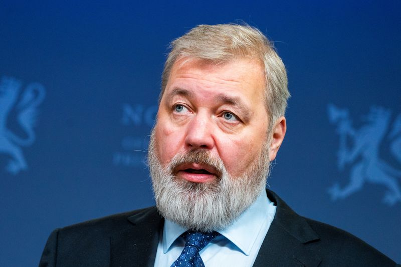 El Premio Nobel de la Paz Dimitry Muratov en Oslo, Noruega (REUTERS)