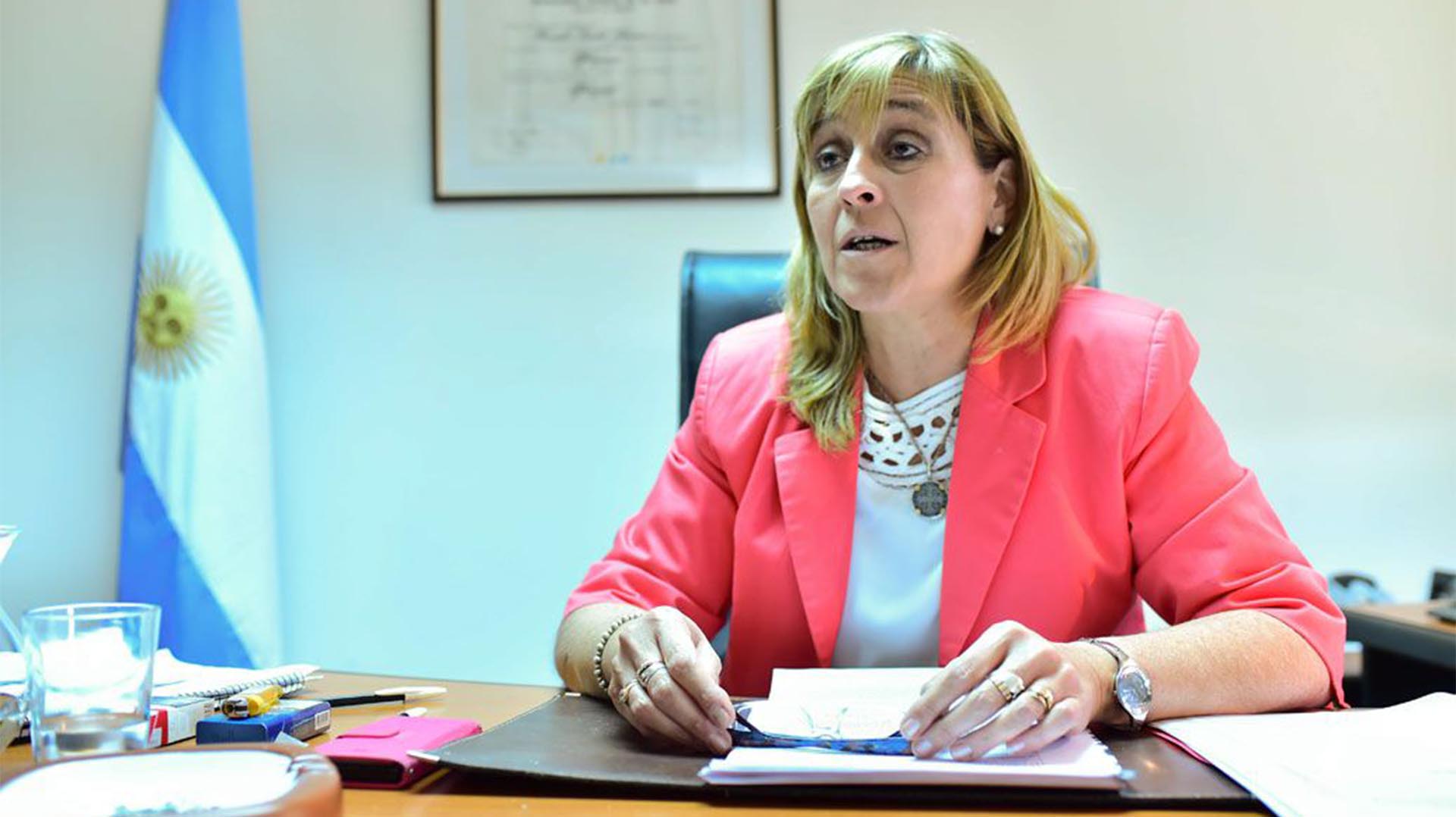 La jueza federal de Caleta Olivia, Marta Yañez (Télam)