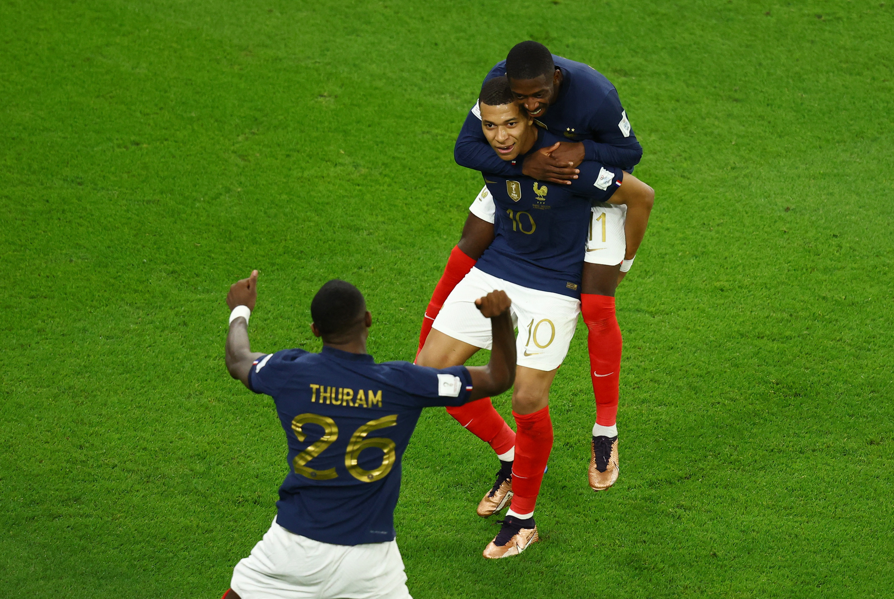 Mbappé convirtió el 2-0 para Francia (Reuters)