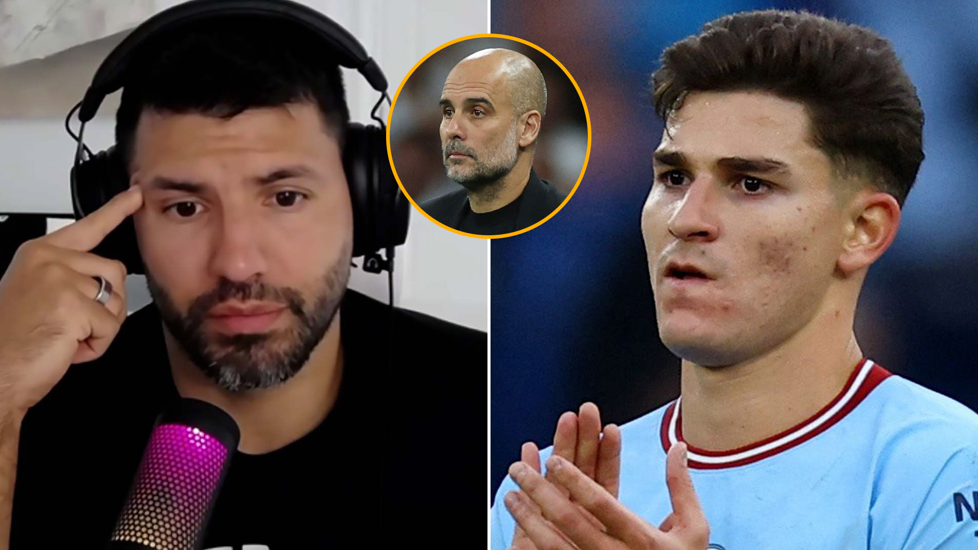 La reacción del Kun Agüero al ver que Guardiola no puso a Julián Álvarez y el dato poco conocido de las camisetas “malditas” del Manchester City