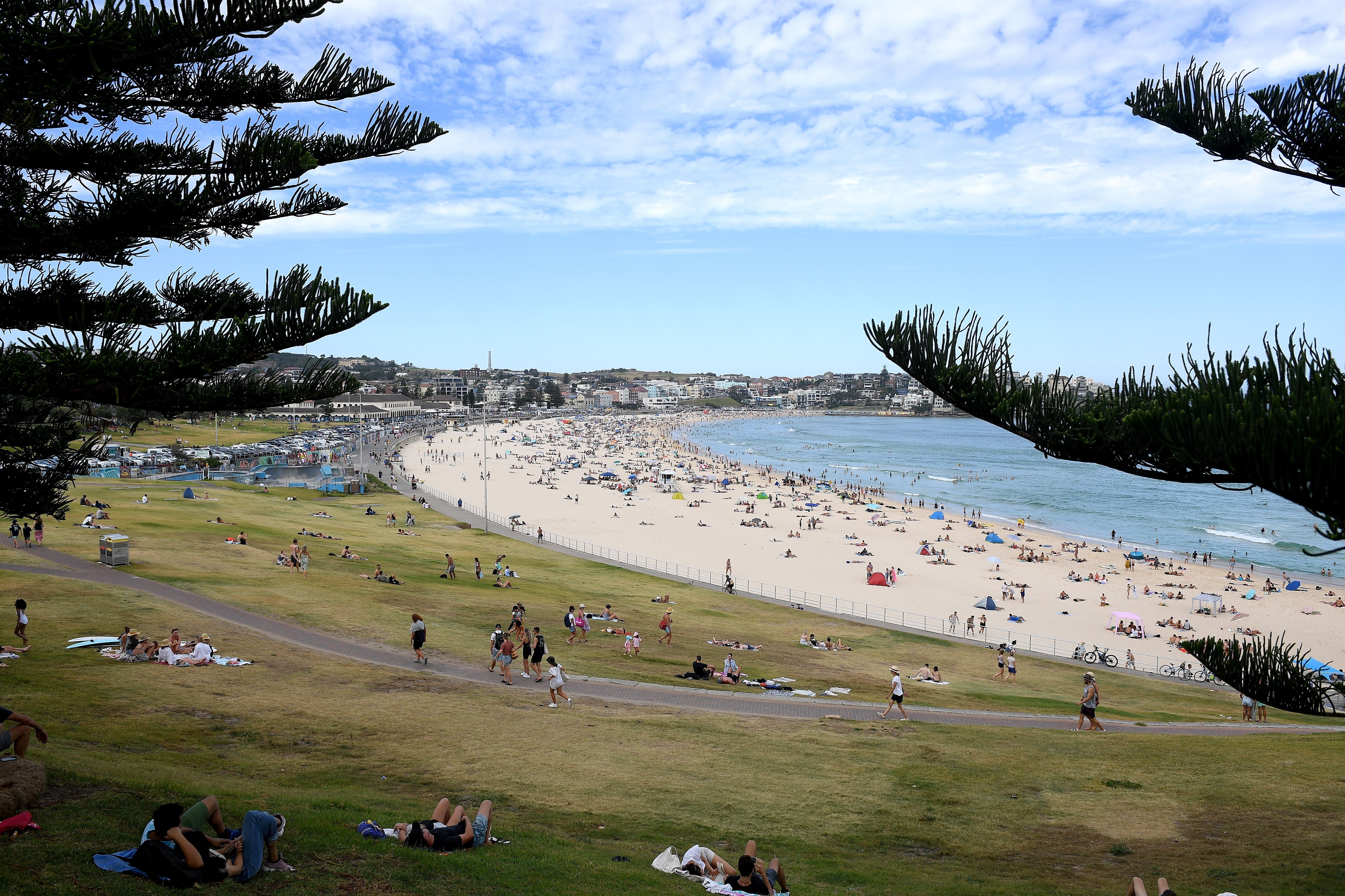 Vista general de la playa Bondi en Sídney, Australia