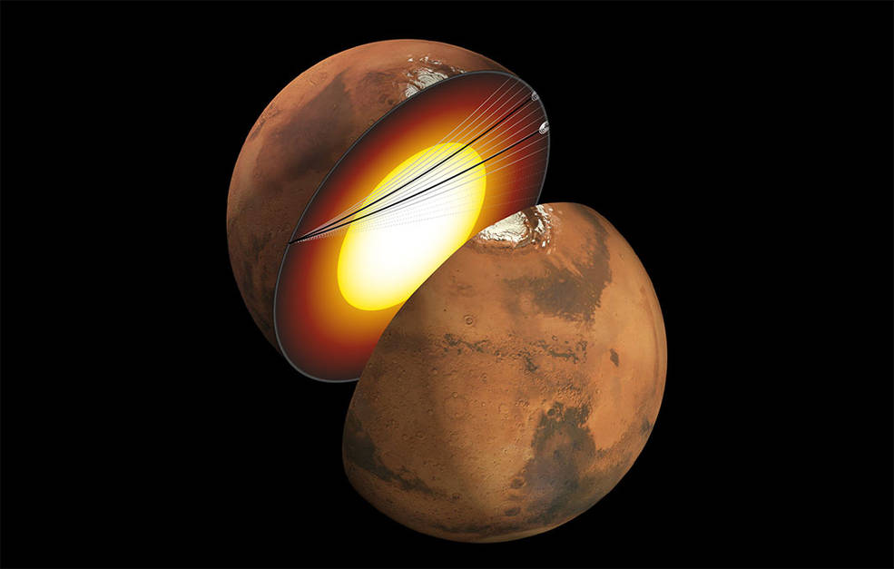 El núcleo de Marte es totalmente líquido, afirman los científicos de la NASA