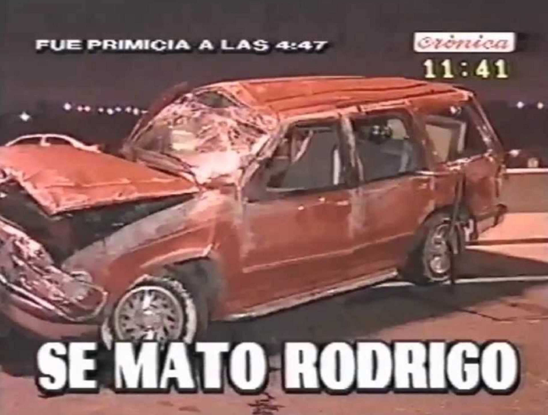 La muerte de Rodrigo, una de las noticias que se vieron primero por Crónica TV