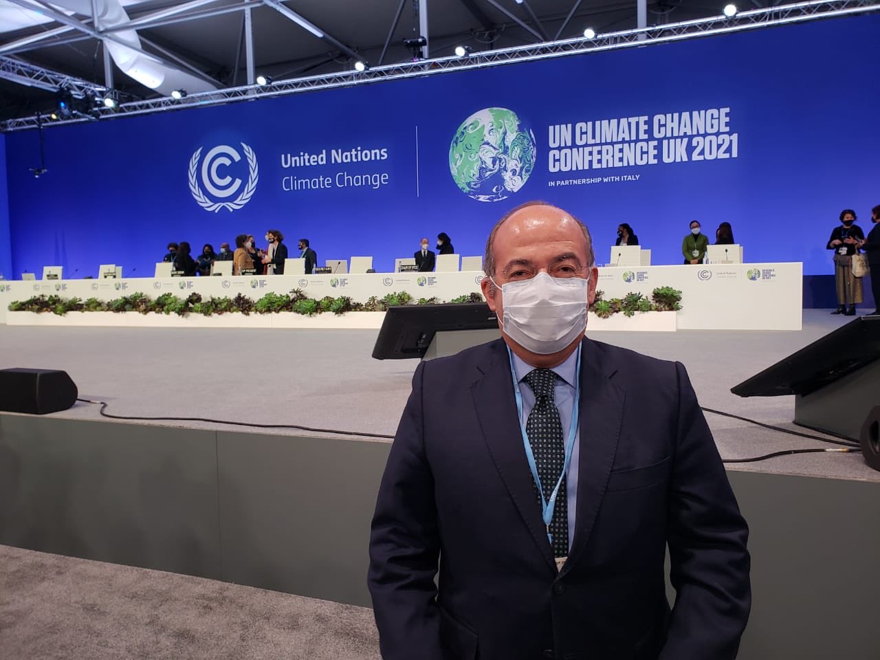 El ex presidente mexicano asistió a la COP 26 (Foto: Twitter/@FelipeCalderon)