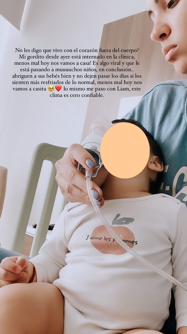 Natalie Vértiz asustó a sus seguidores con la salud de su bebé. foto: Instagram.