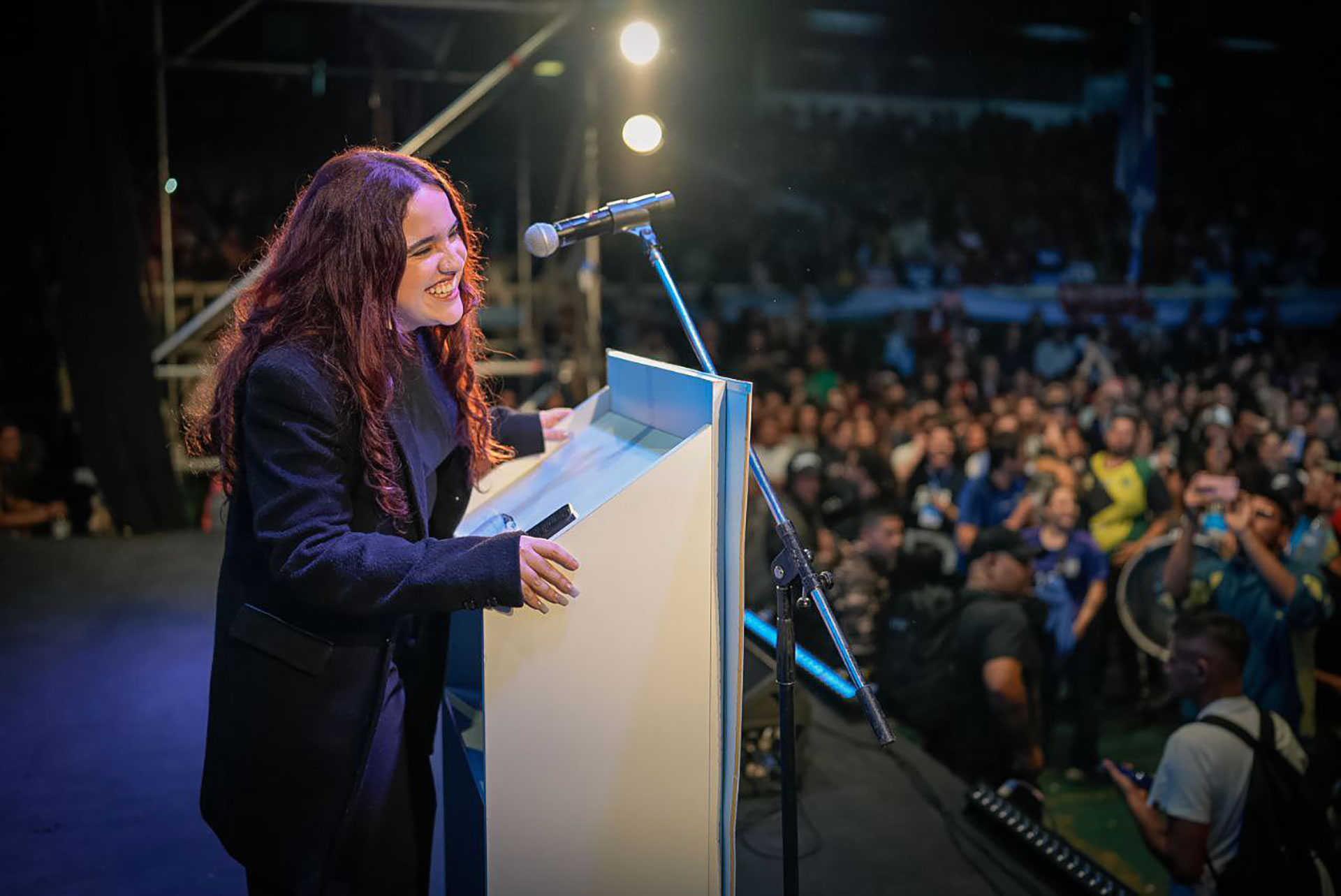 Ofelia Fernández en el lanzamiento oficial de la candidatura de Juan Grabois 