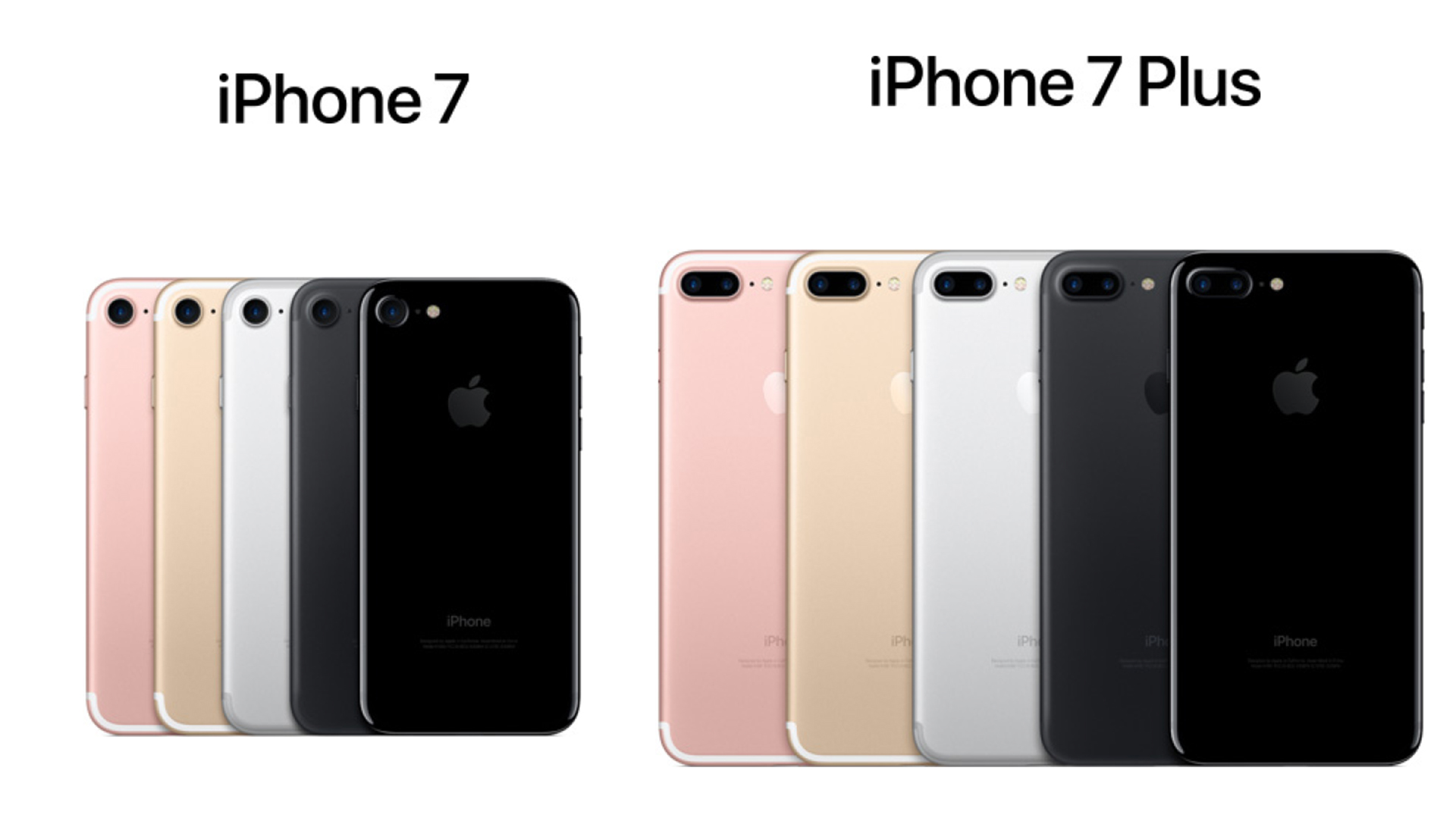 iPhone 7 y iPhone 7 Plus. (foto: Archivo)