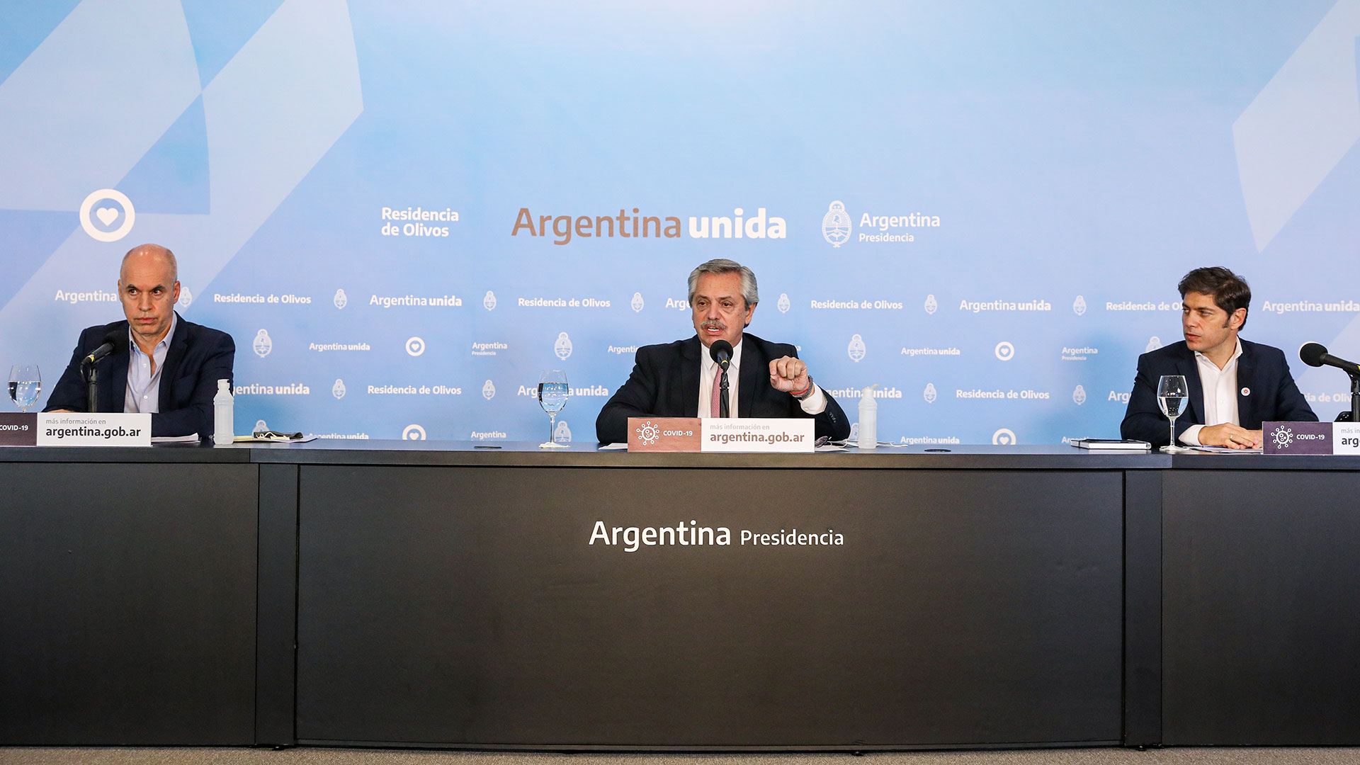 El presidente Alberto Fernández anunció la extensión de la cuarentena.