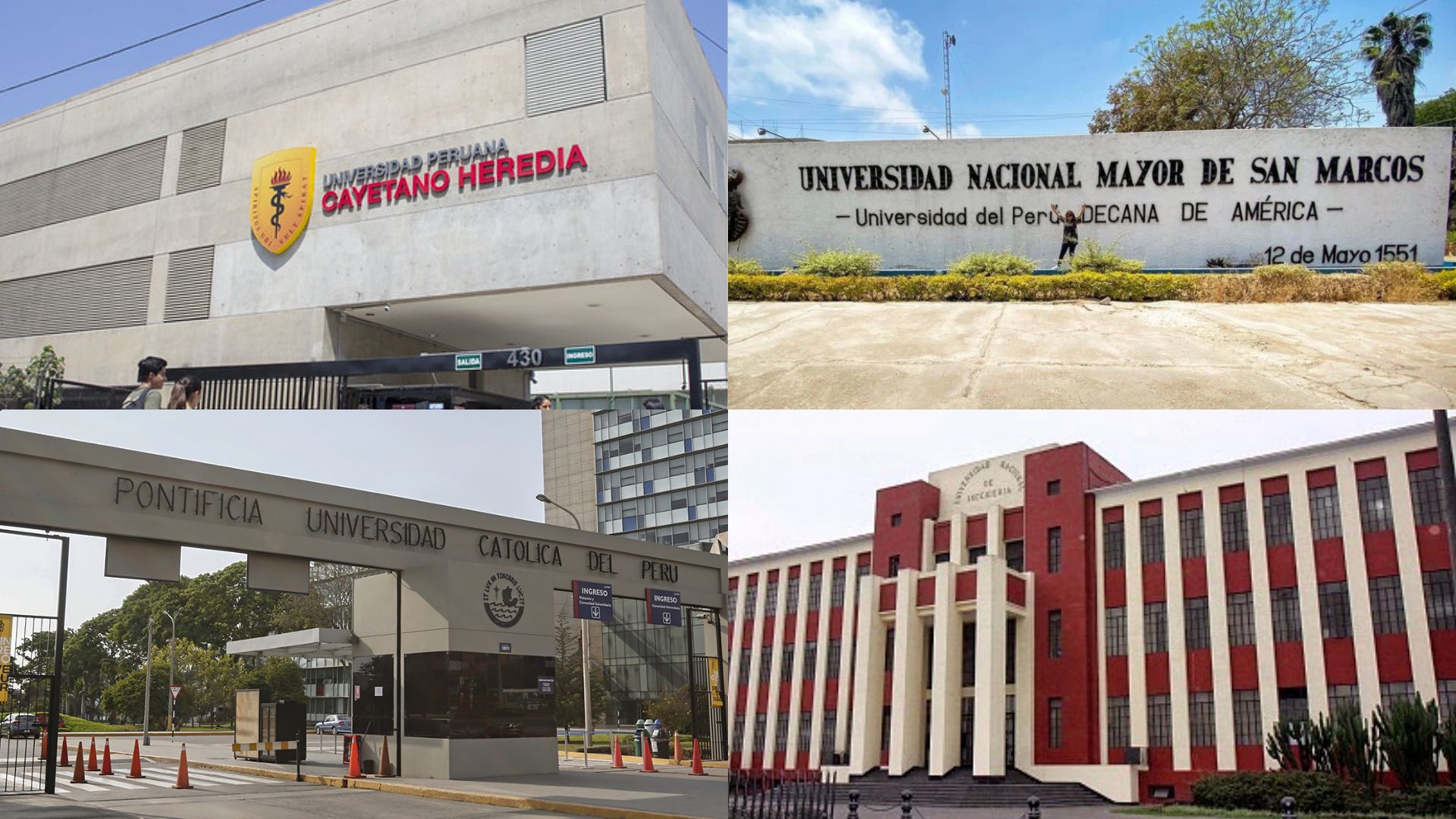 El top 10 de las mejores universidades del Perú, según Sunedu