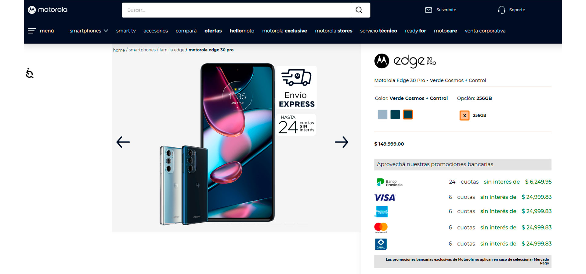 El Moto Edge 30 Pro es el de más alta gama de la marca Motorola que participa de la iniciativa