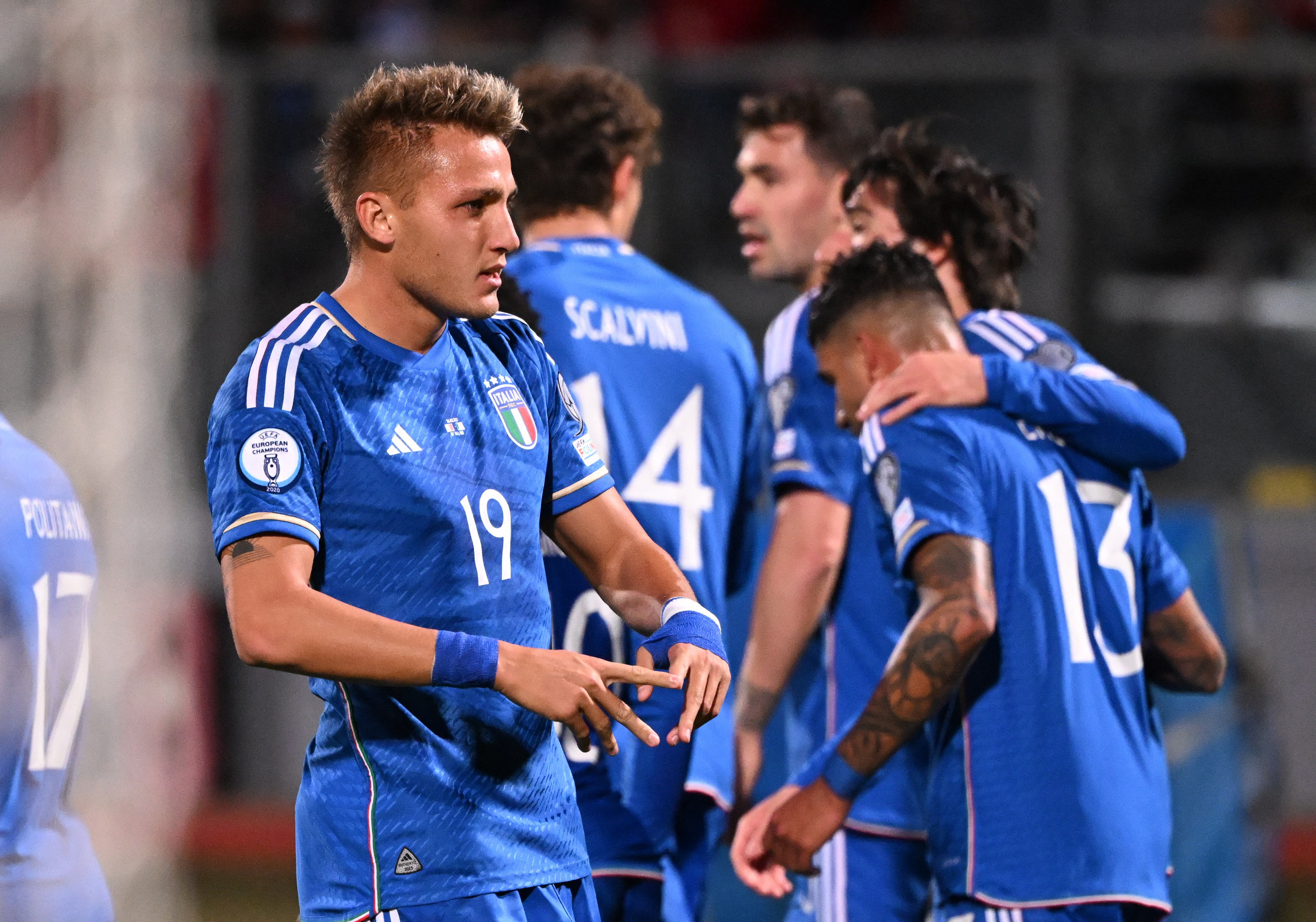 Mateo anotó un gol en cada compromiso de la selección italiana (Foto: Reuters)