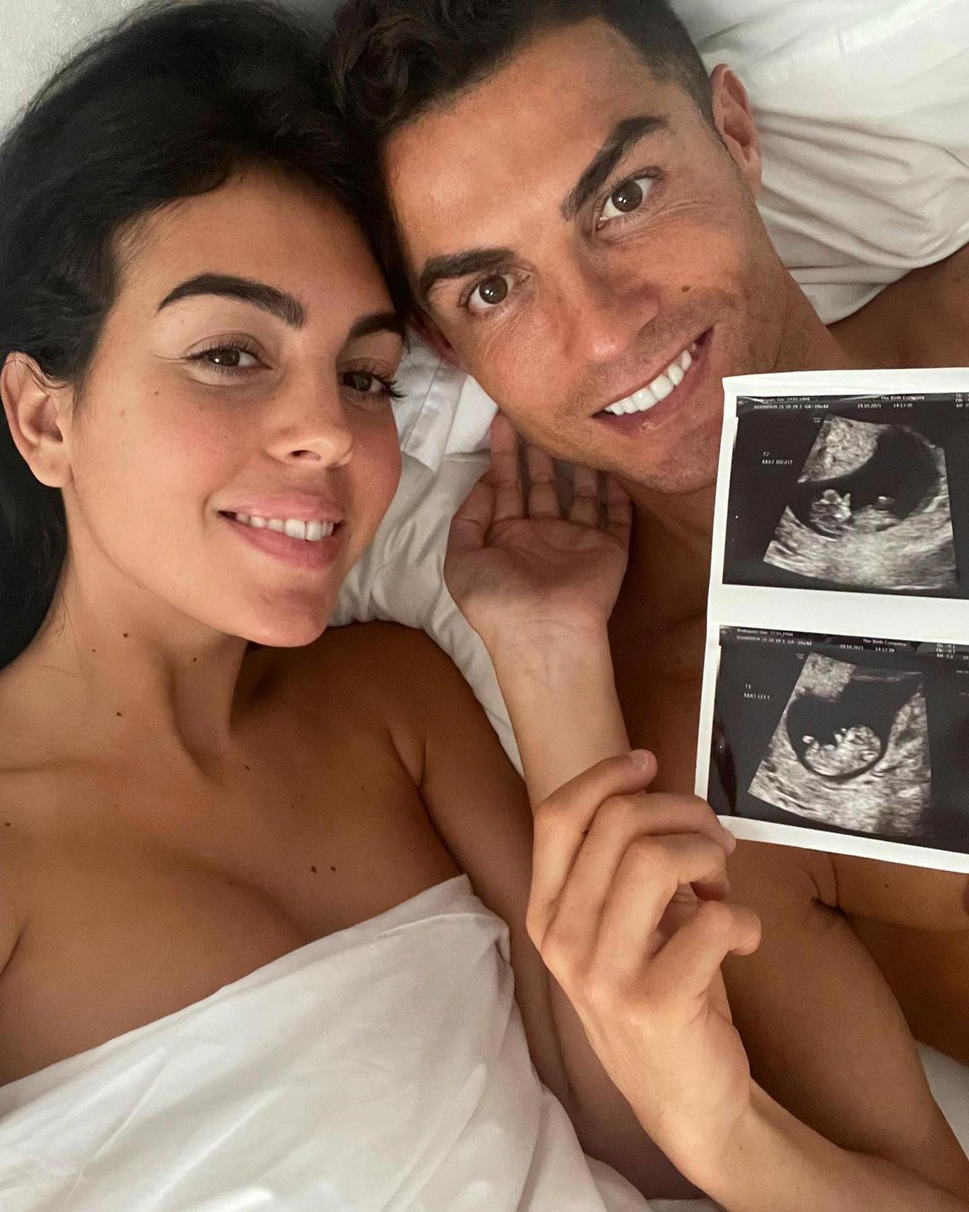 La foto que compartieron Cristiano Ronaldo y Georgina Rodríguez para confirmar que serán padres de gemelos