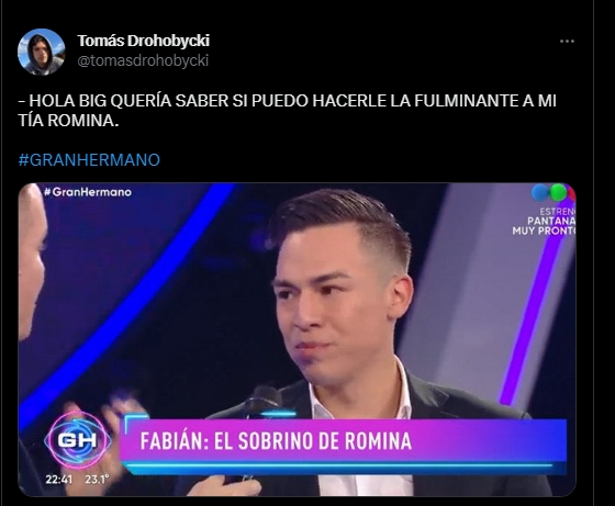 Las reacciones en Redes tras la entrada del sobrino de Romina